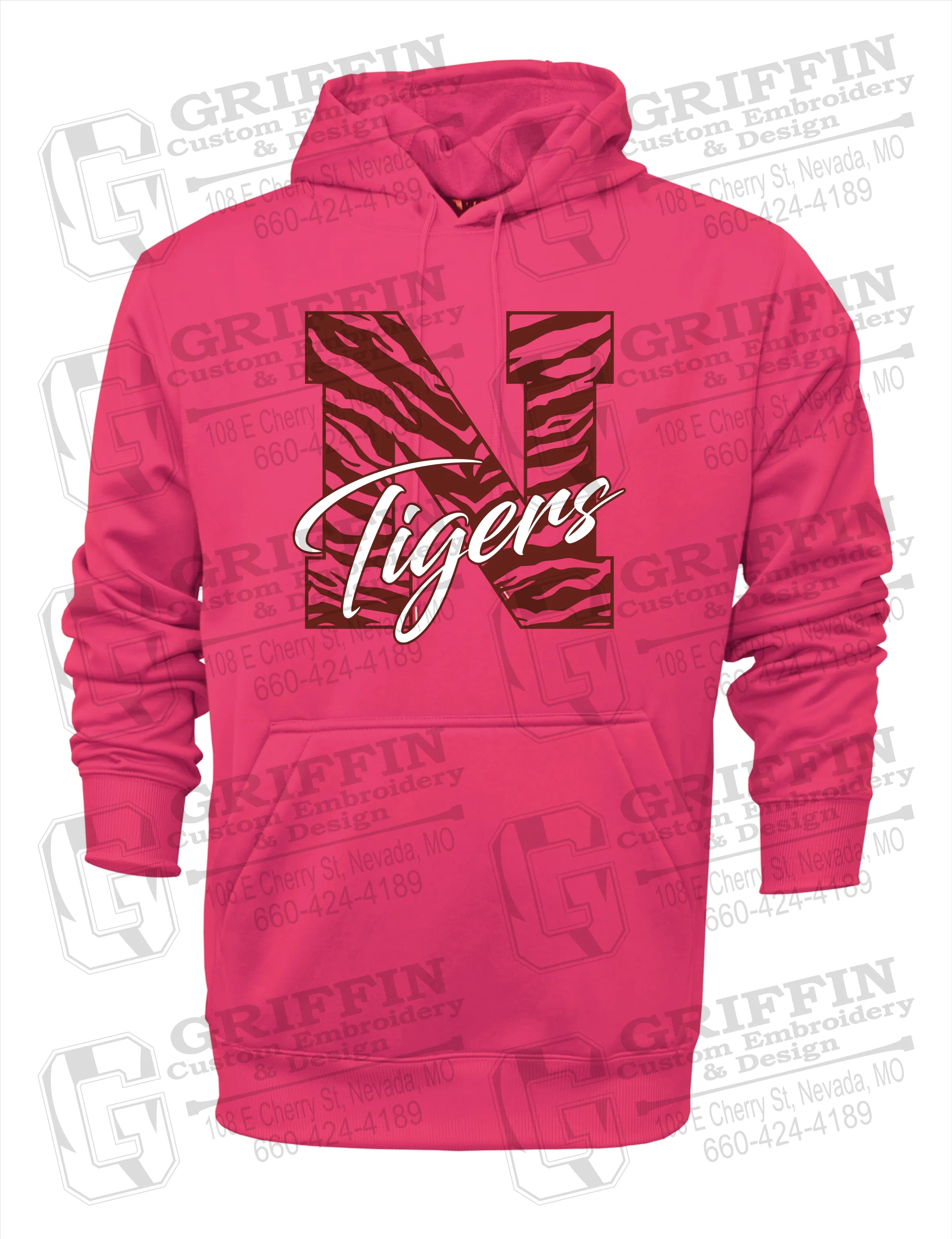 Performance Fleece Hoodie - Nevada Tigers 24-K