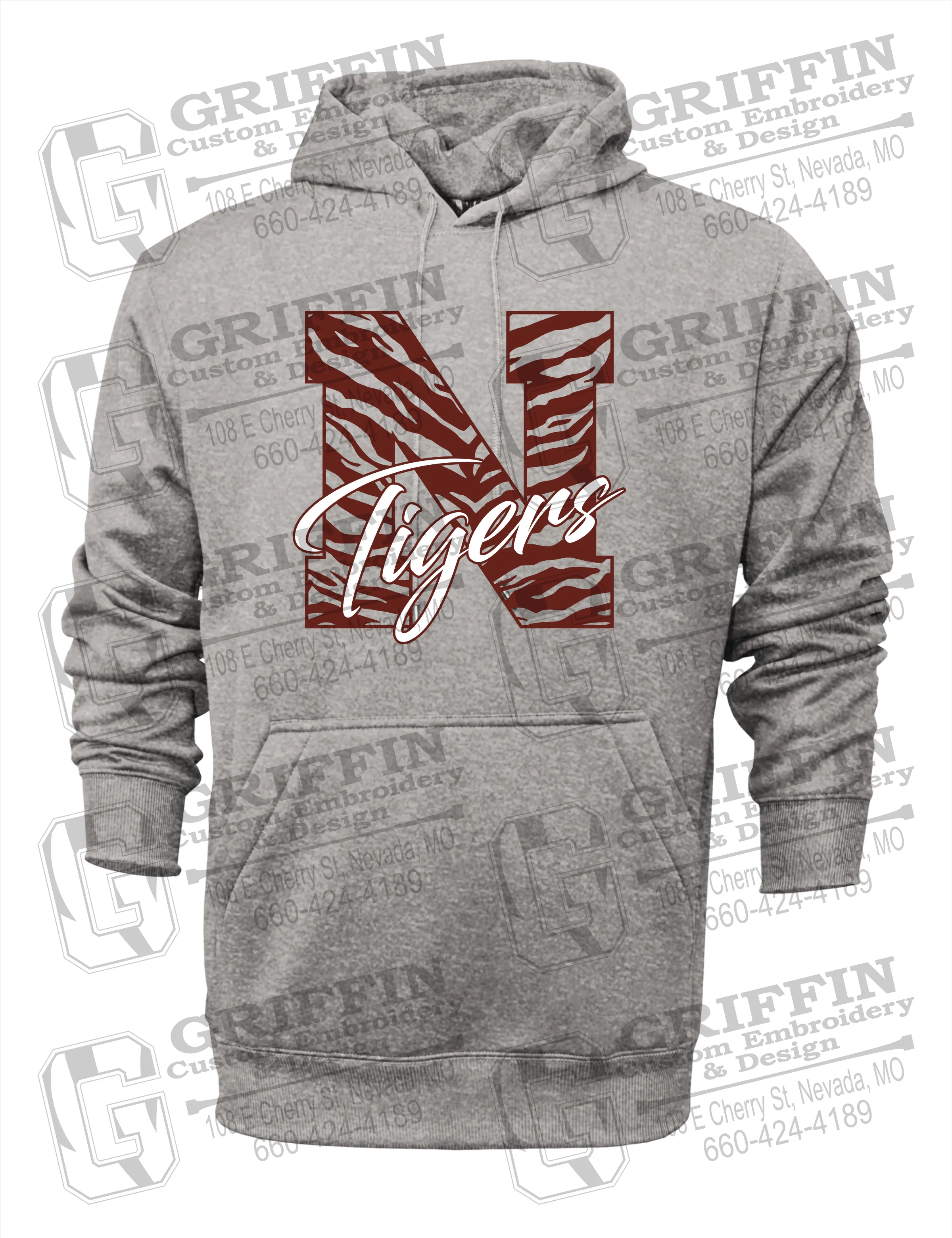 Performance Fleece Hoodie - Nevada Tigers 24-K