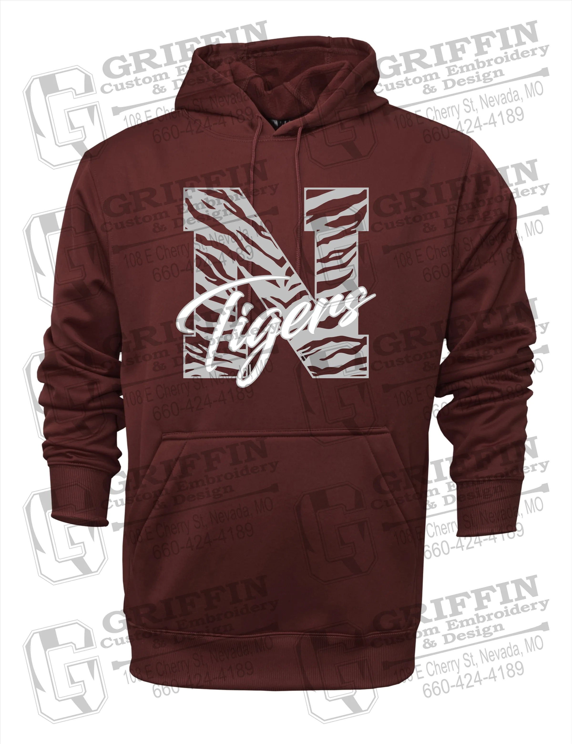 Performance Fleece Hoodie - Nevada Tigers 24-K