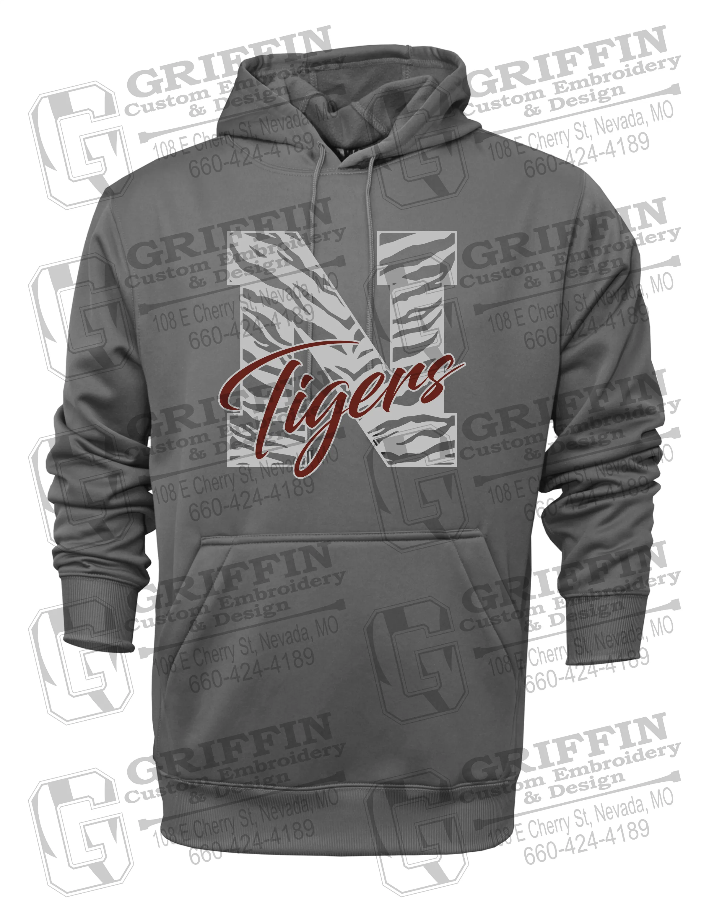 Performance Fleece Hoodie - Nevada Tigers 24-K