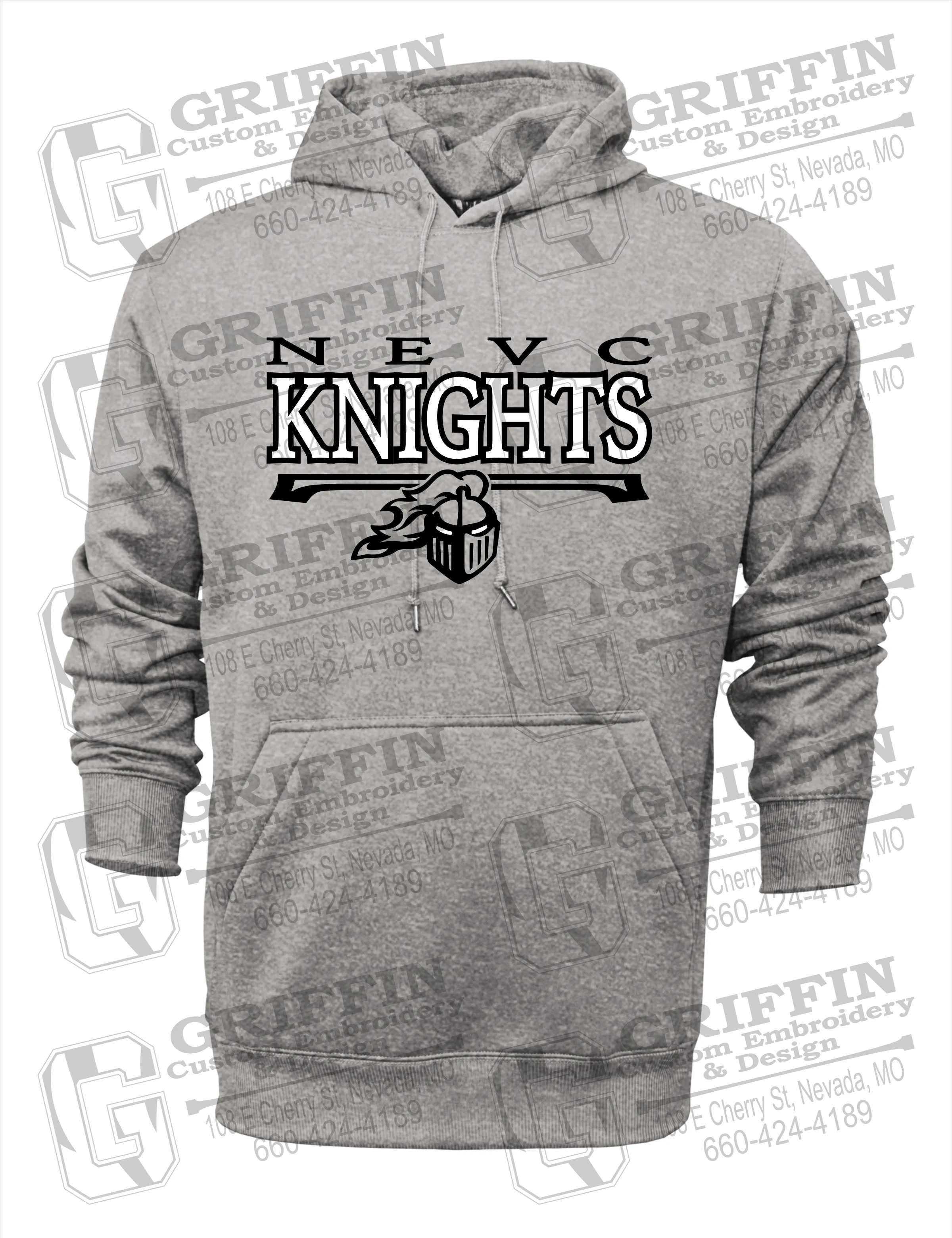 Performance Fleece Hoodie - NEVC Knights 23-A