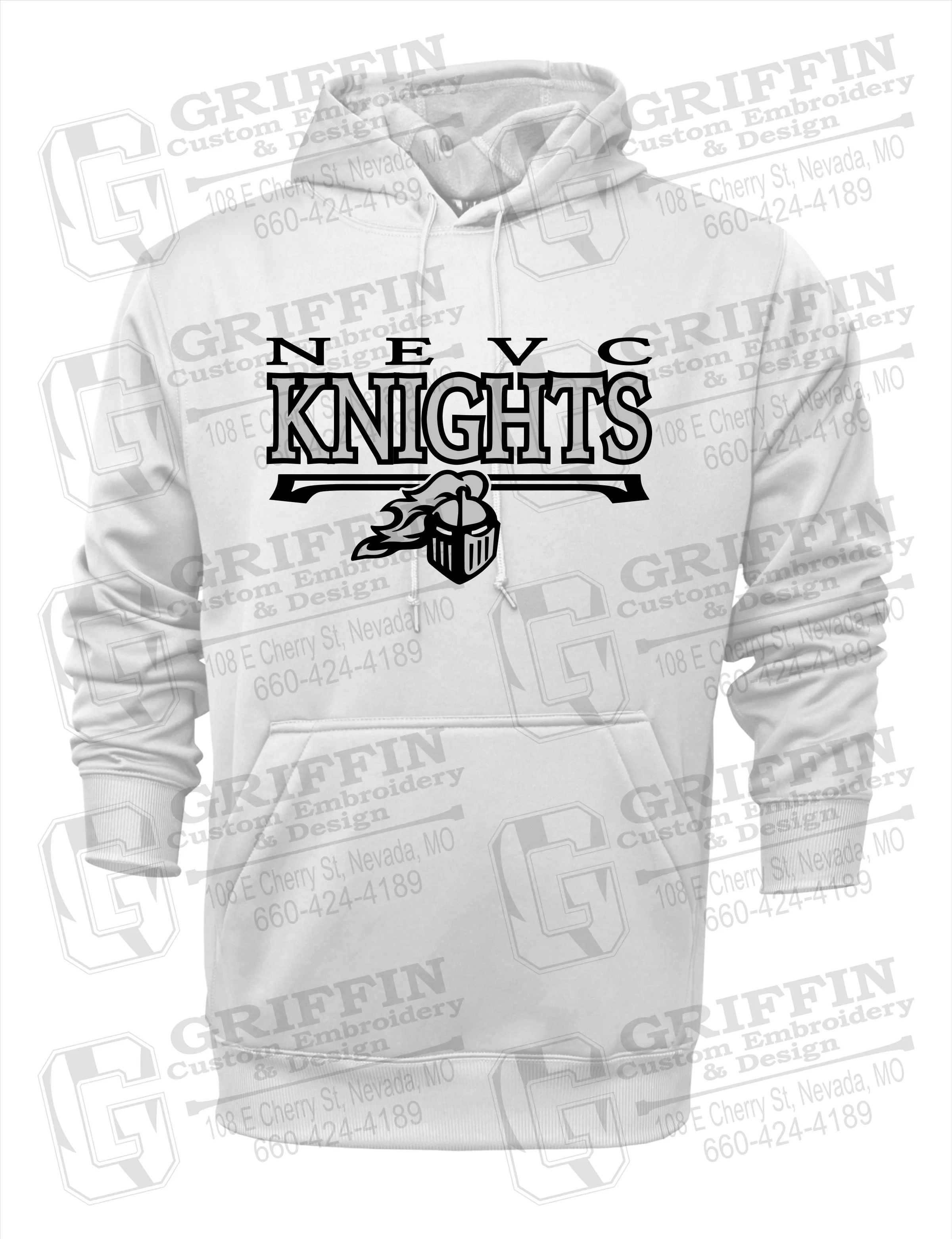 Performance Fleece Hoodie - NEVC Knights 23-A