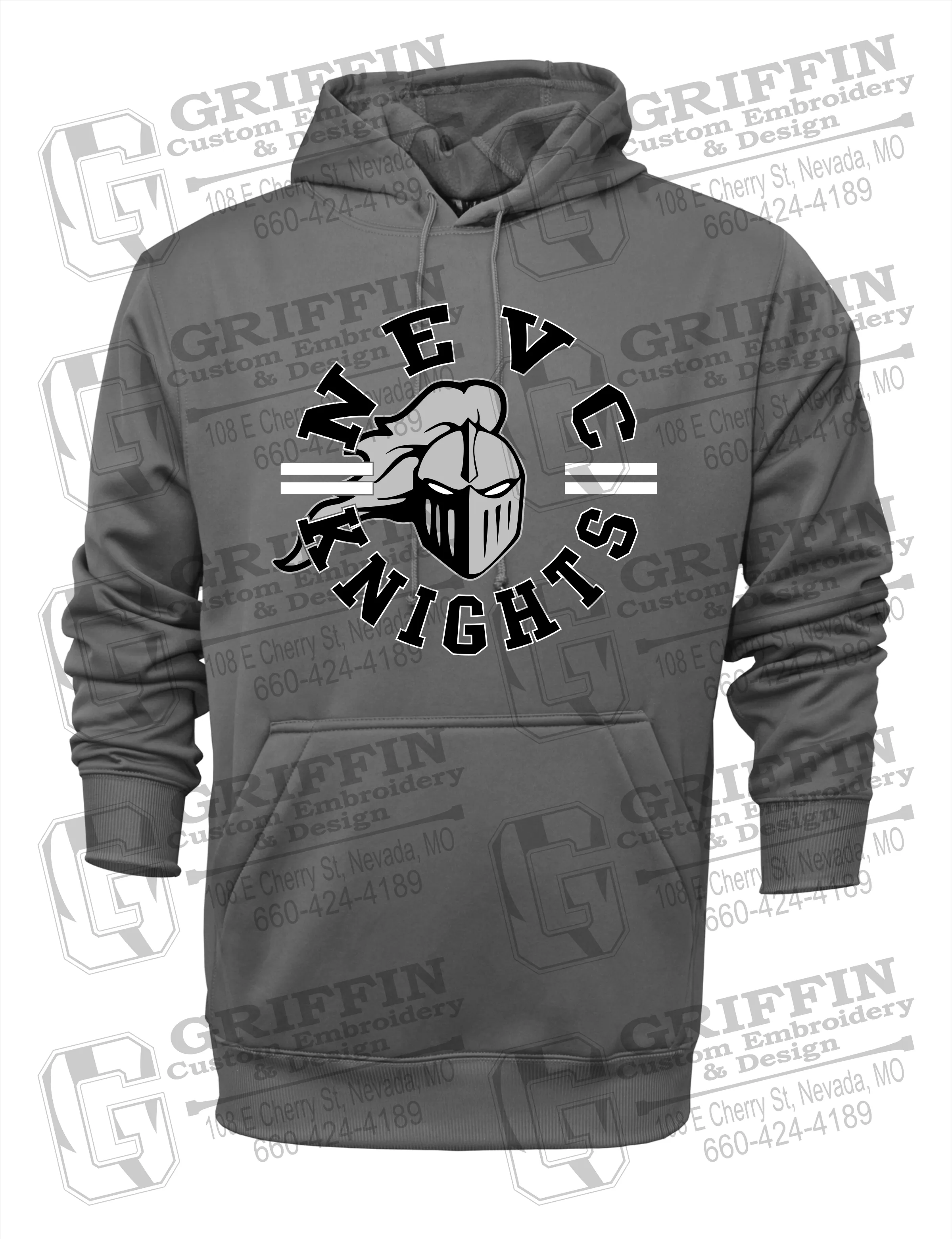 Performance Fleece Hoodie - NEVC Knights 23-C