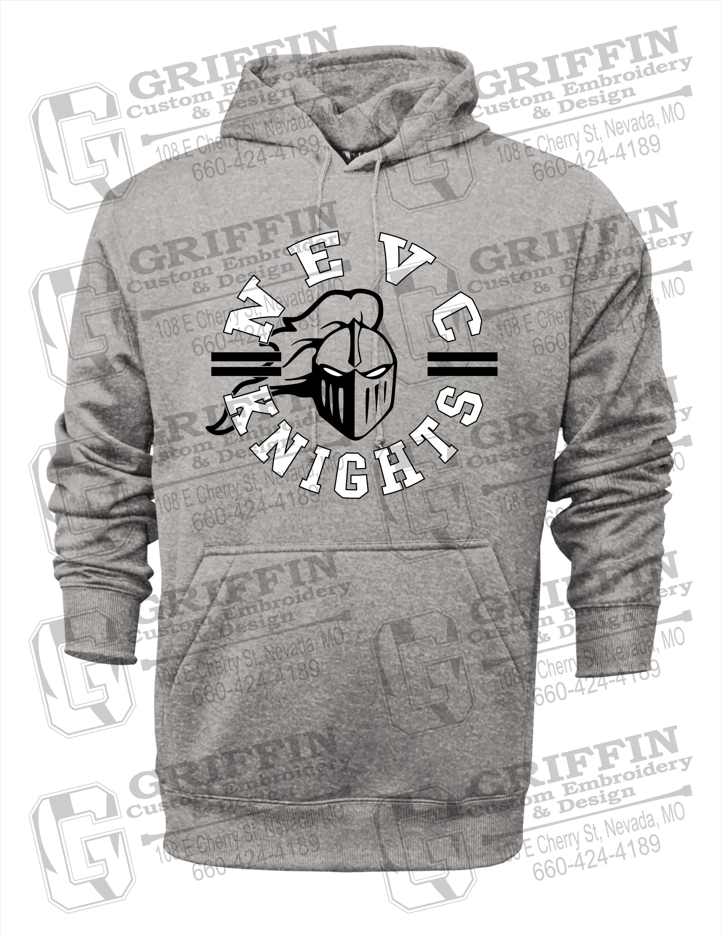 Performance Fleece Hoodie - NEVC Knights 23-C