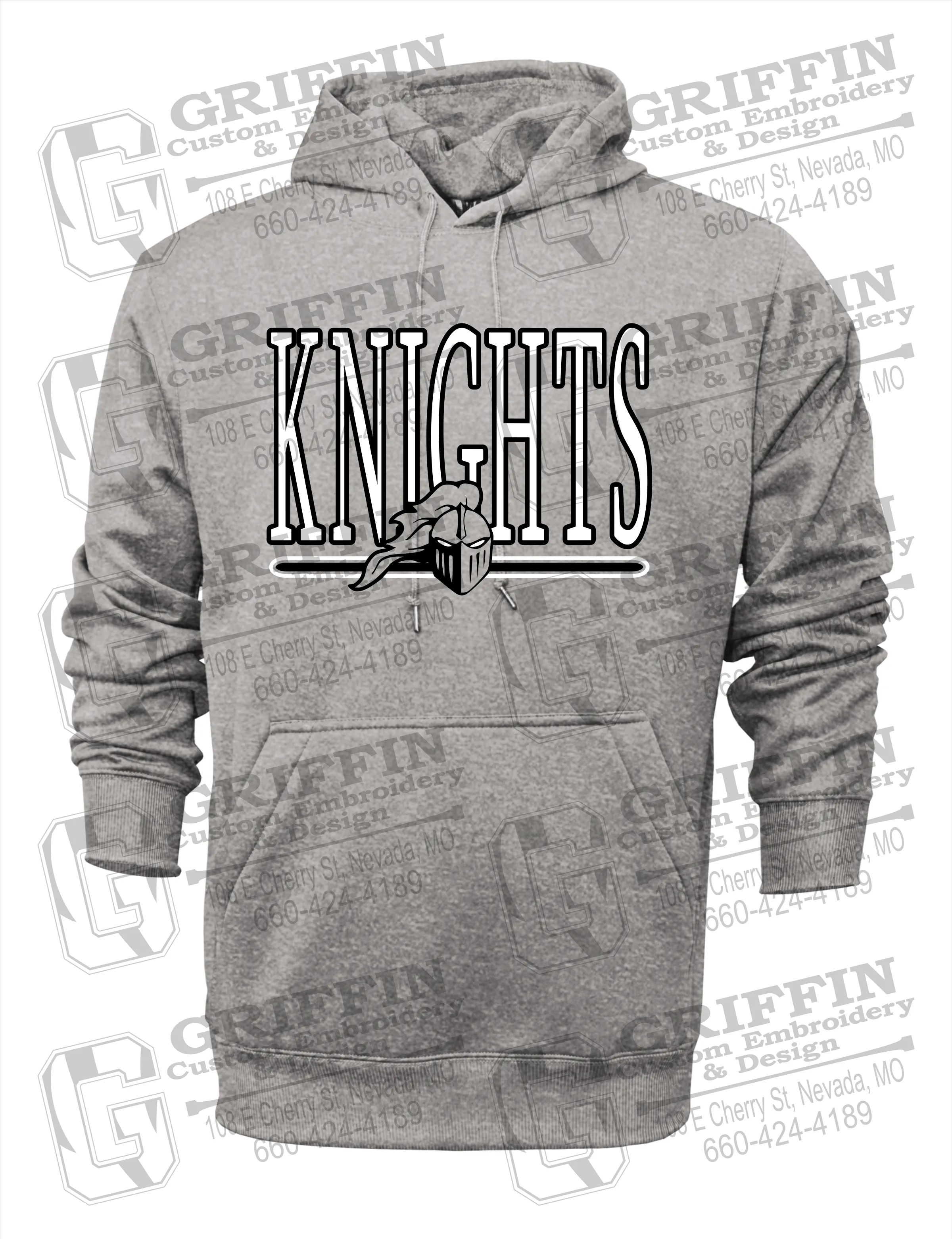 Performance Fleece Hoodie - NEVC Knights 23-E