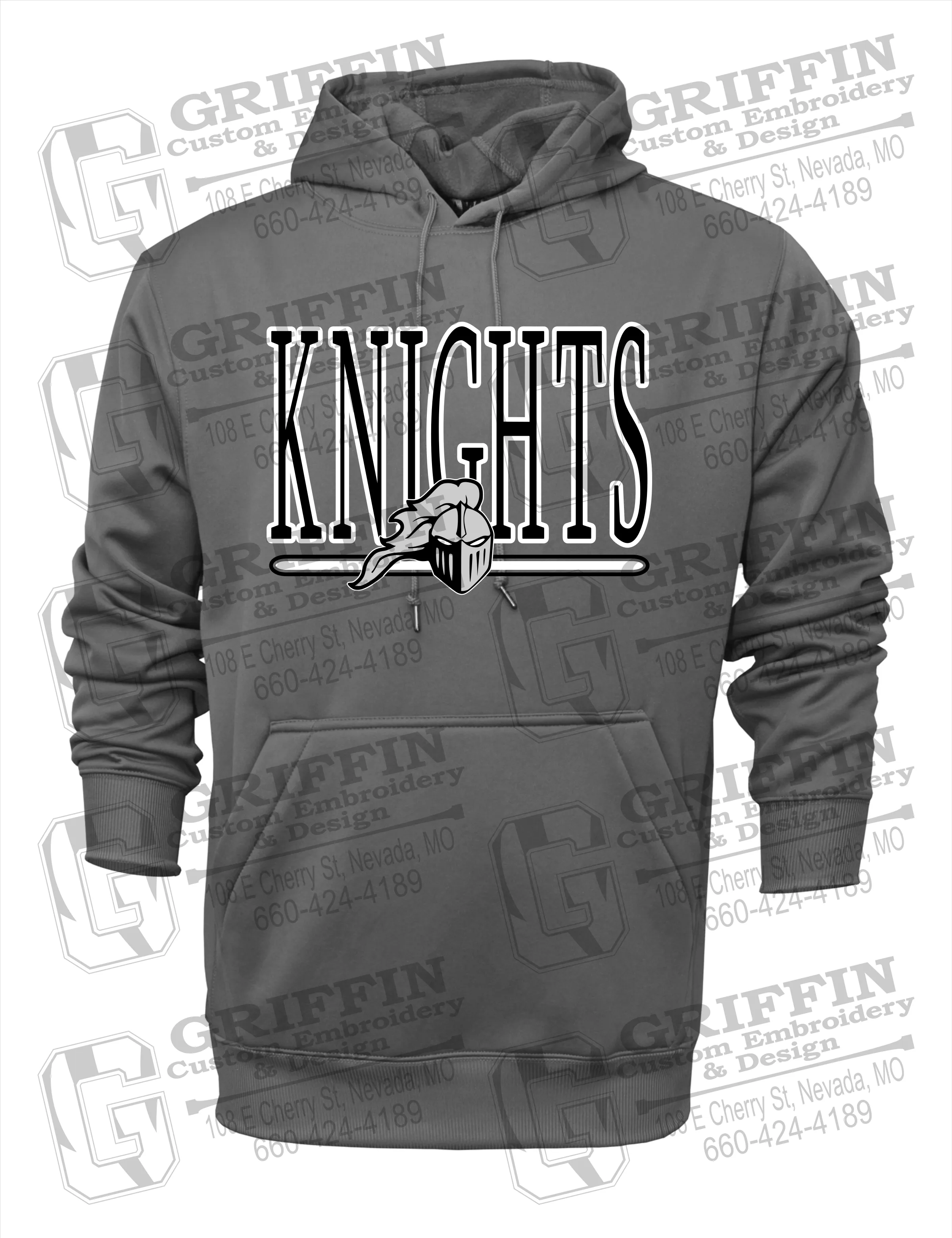 Performance Fleece Hoodie - NEVC Knights 23-E