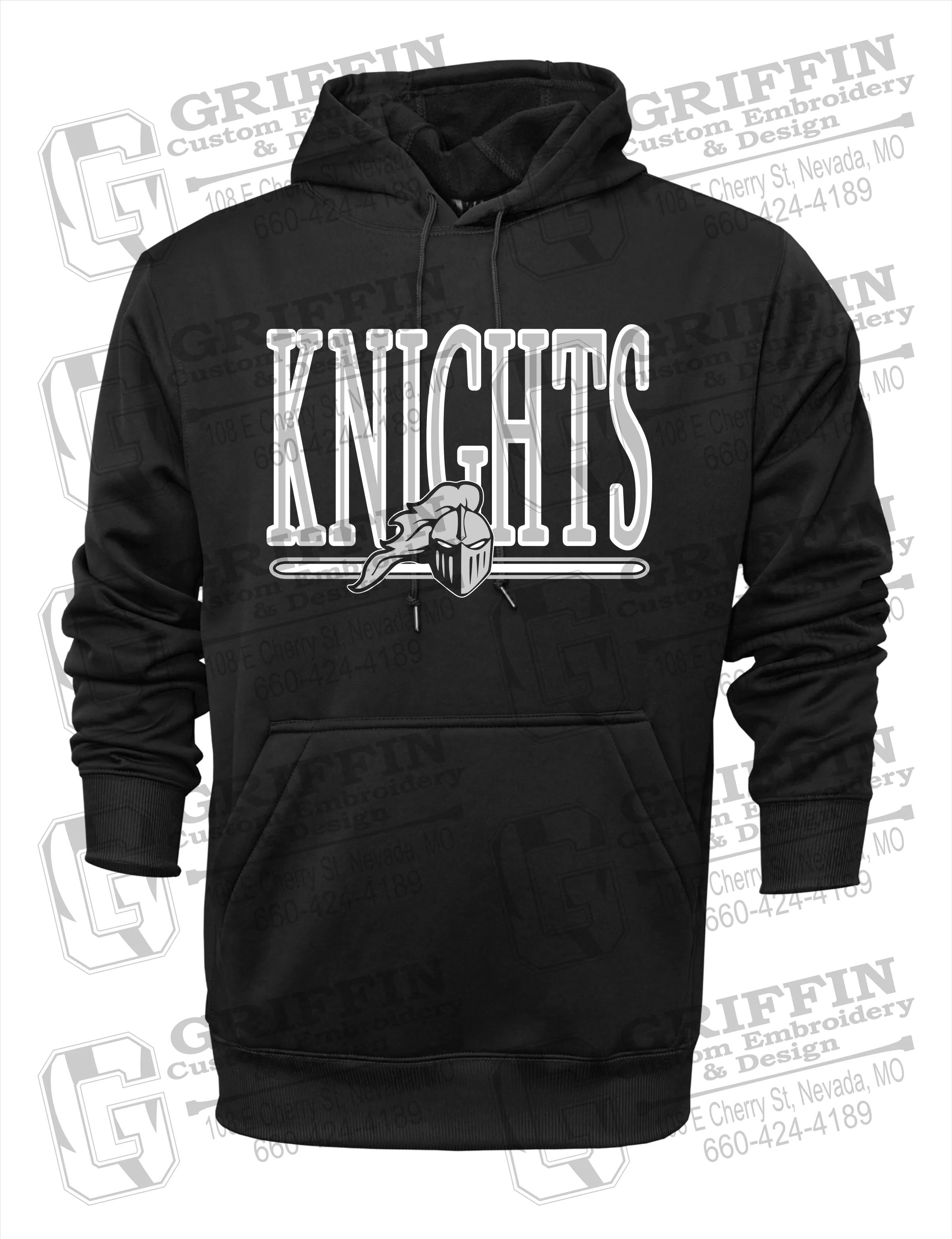 Performance Fleece Hoodie - NEVC Knights 23-E