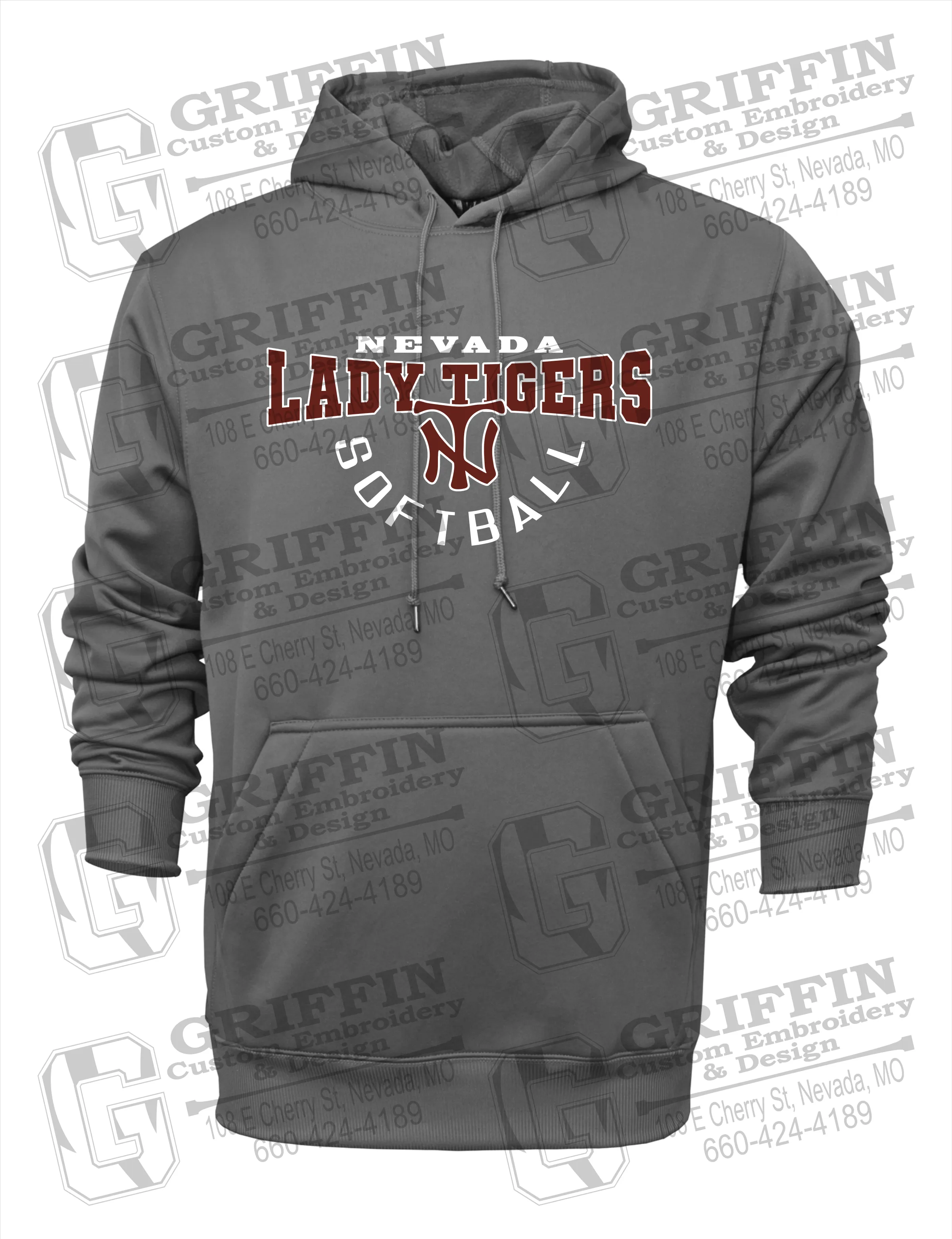 Performance Fleece Hoodie - Softball - Nevada Tigers 23-U