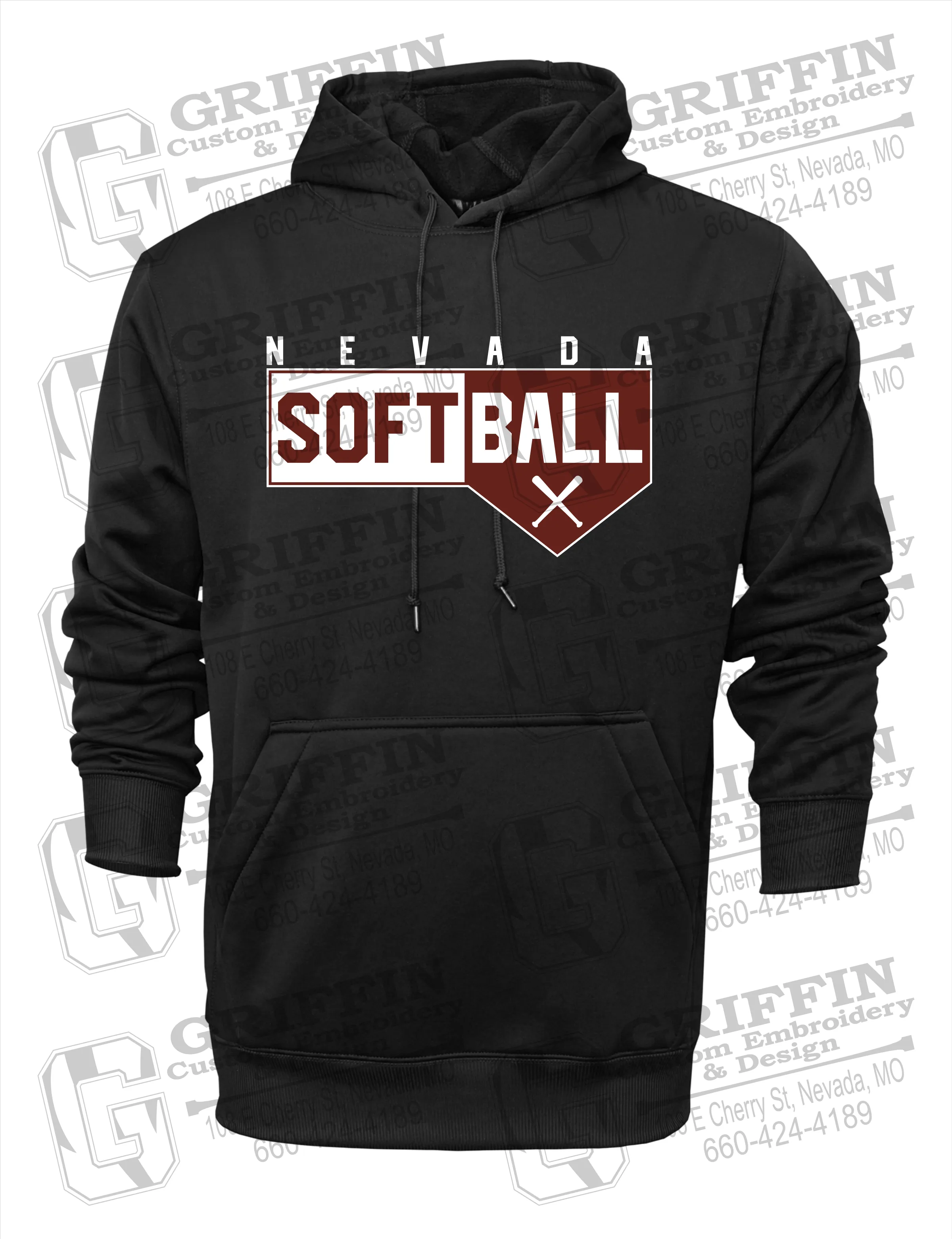 Performance Fleece Hoodie - Softball - Nevada Tigers 24-B