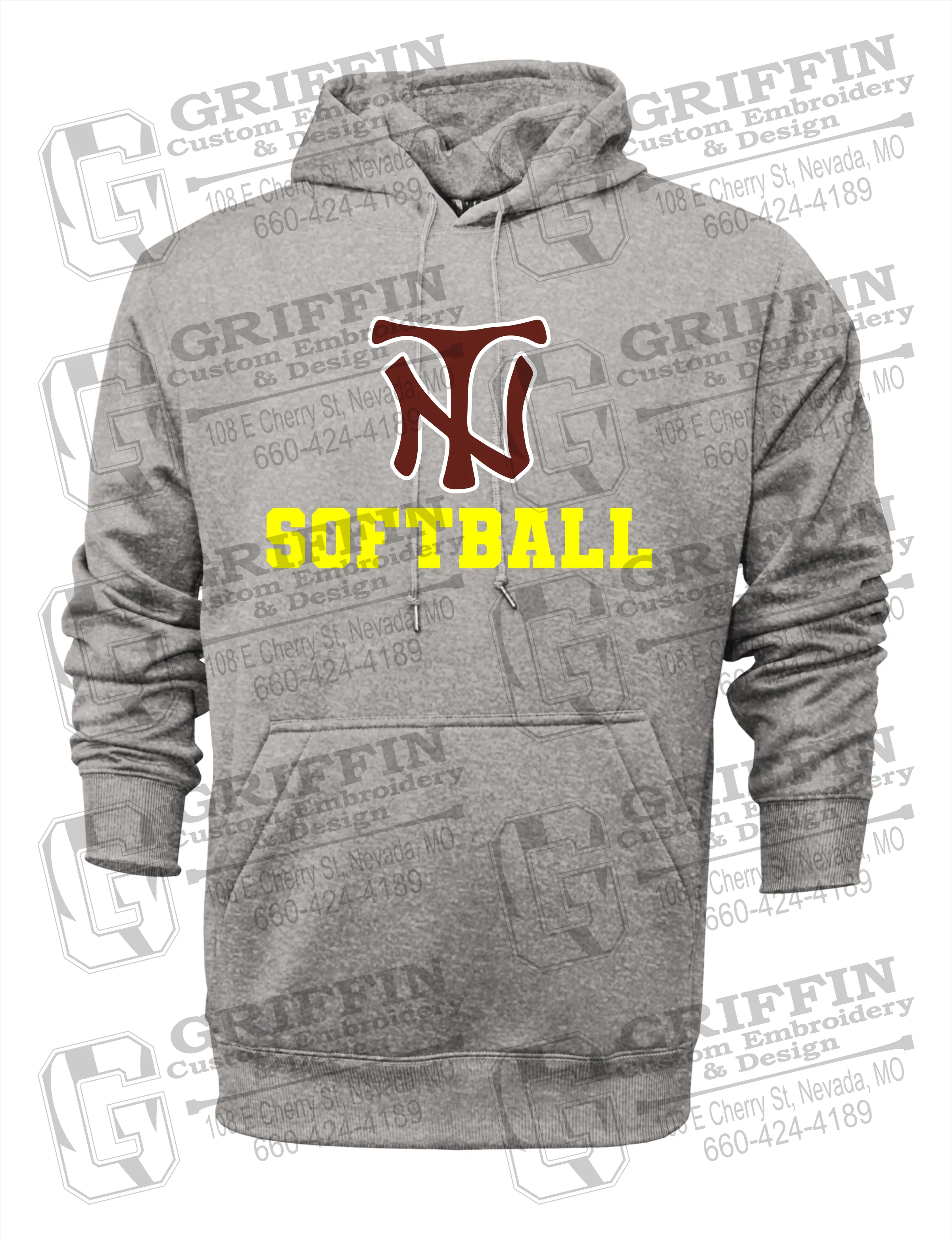 Performance Fleece Hoodie - Softball - Nevada Tigers 24-C