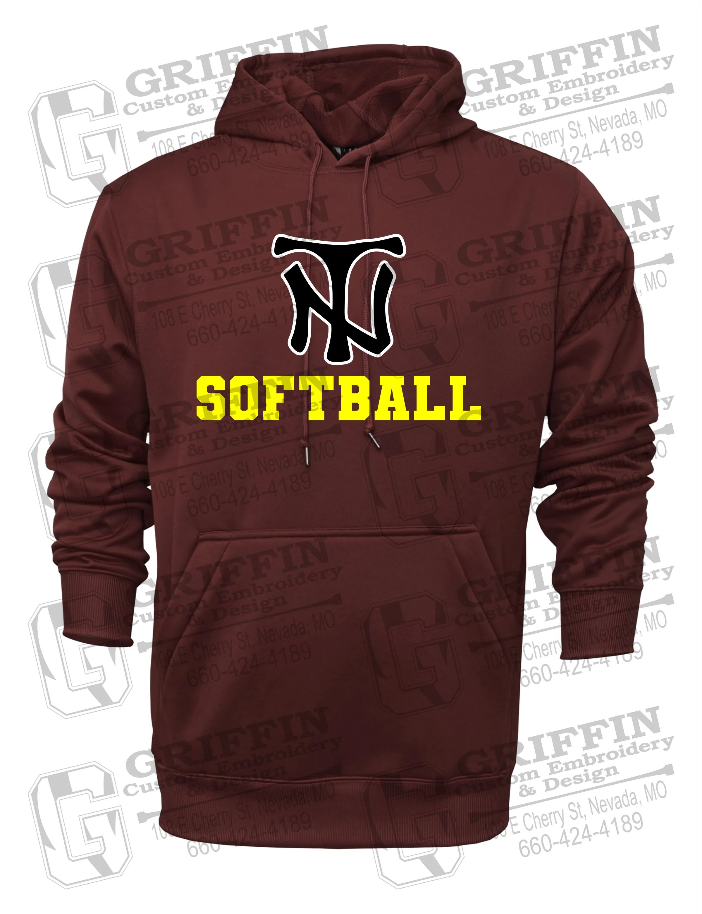 Performance Fleece Hoodie - Softball - Nevada Tigers 24-C