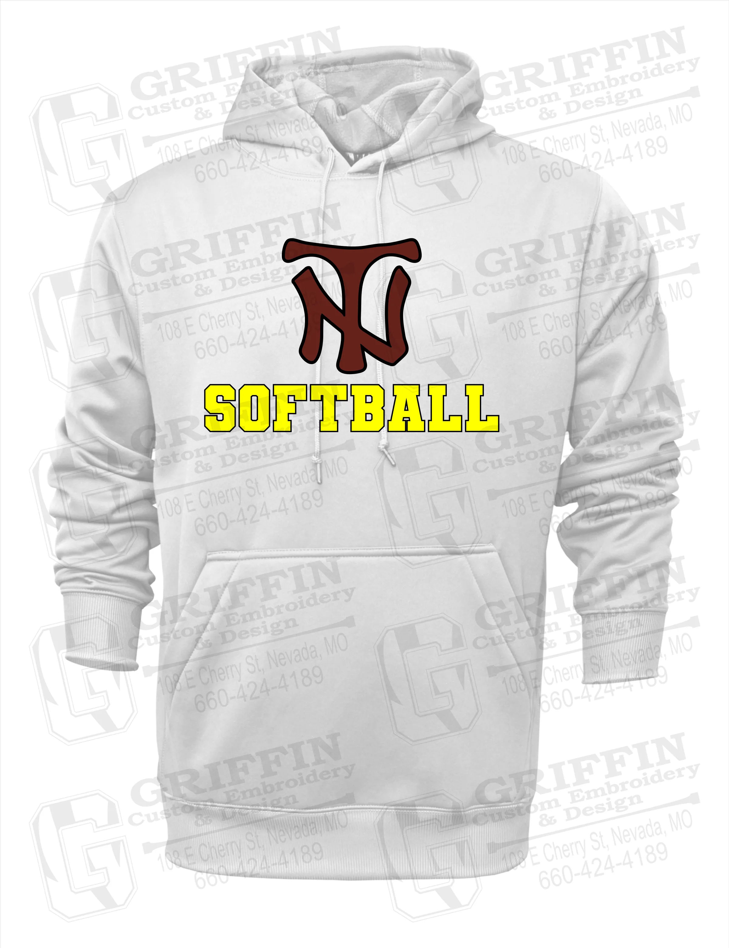 Performance Fleece Hoodie - Softball - Nevada Tigers 24-C