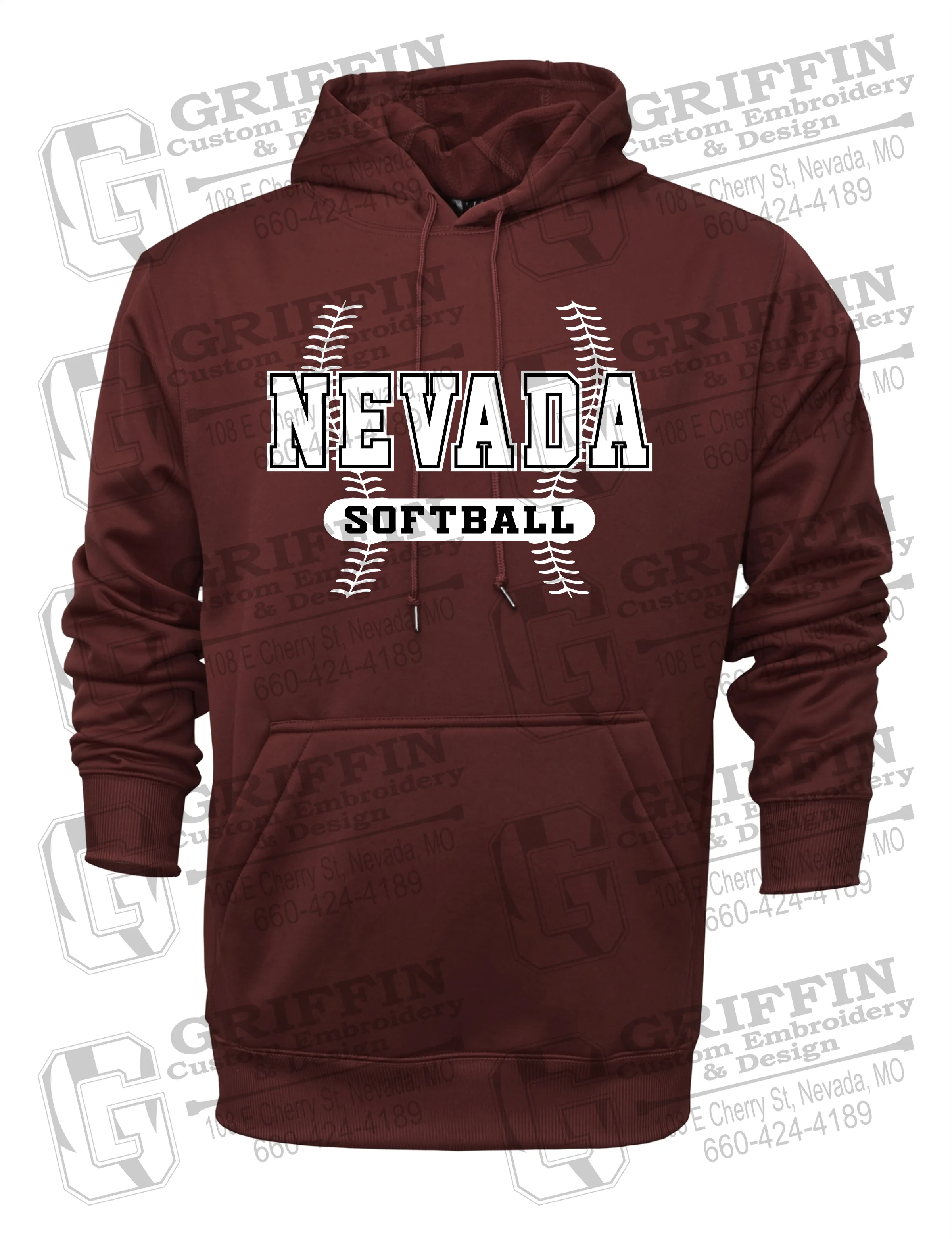 Performance Fleece Hoodie - Softball - Nevada Tigers 24-E