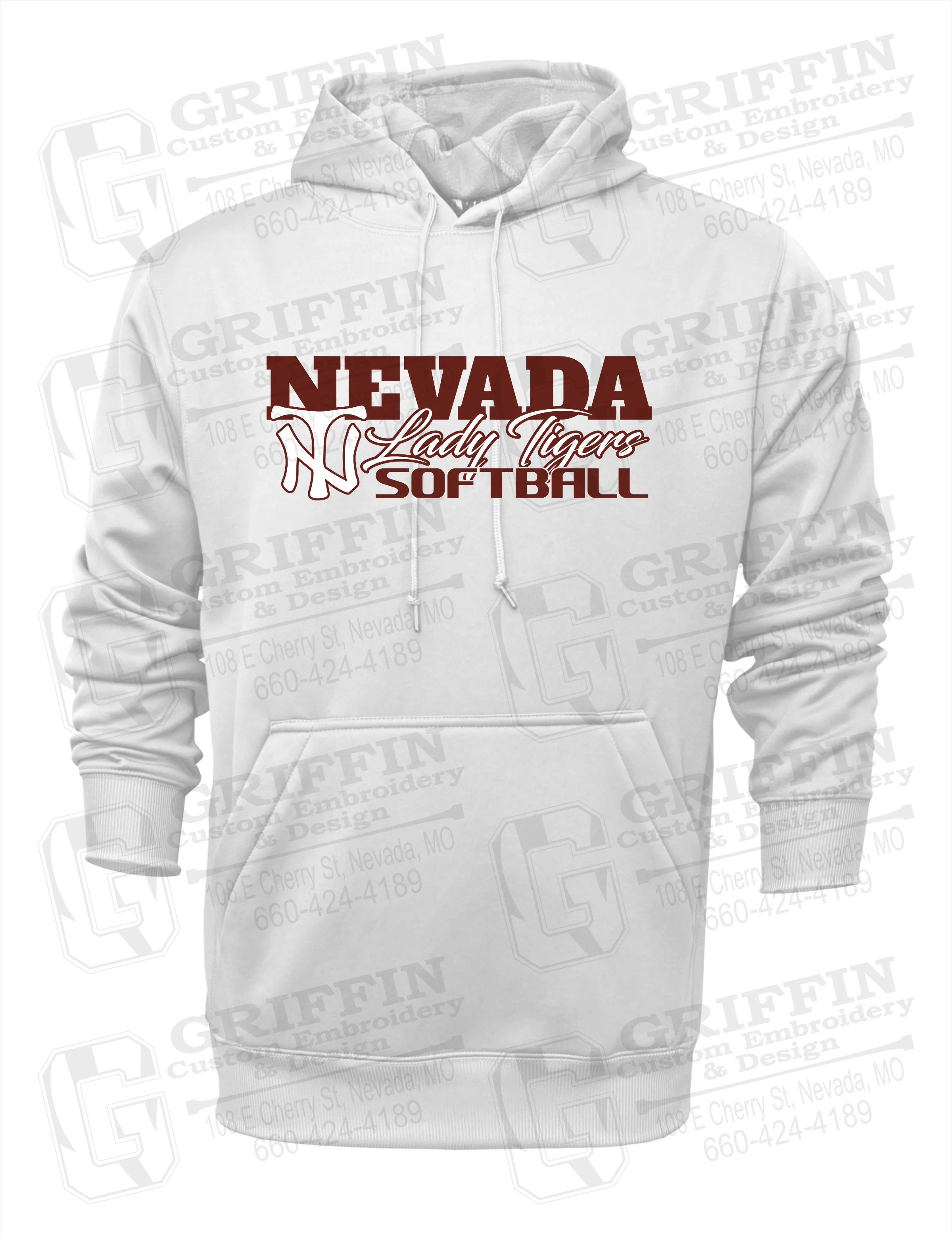 Performance Fleece Hoodie - Softball - Nevada Tigers 25-M