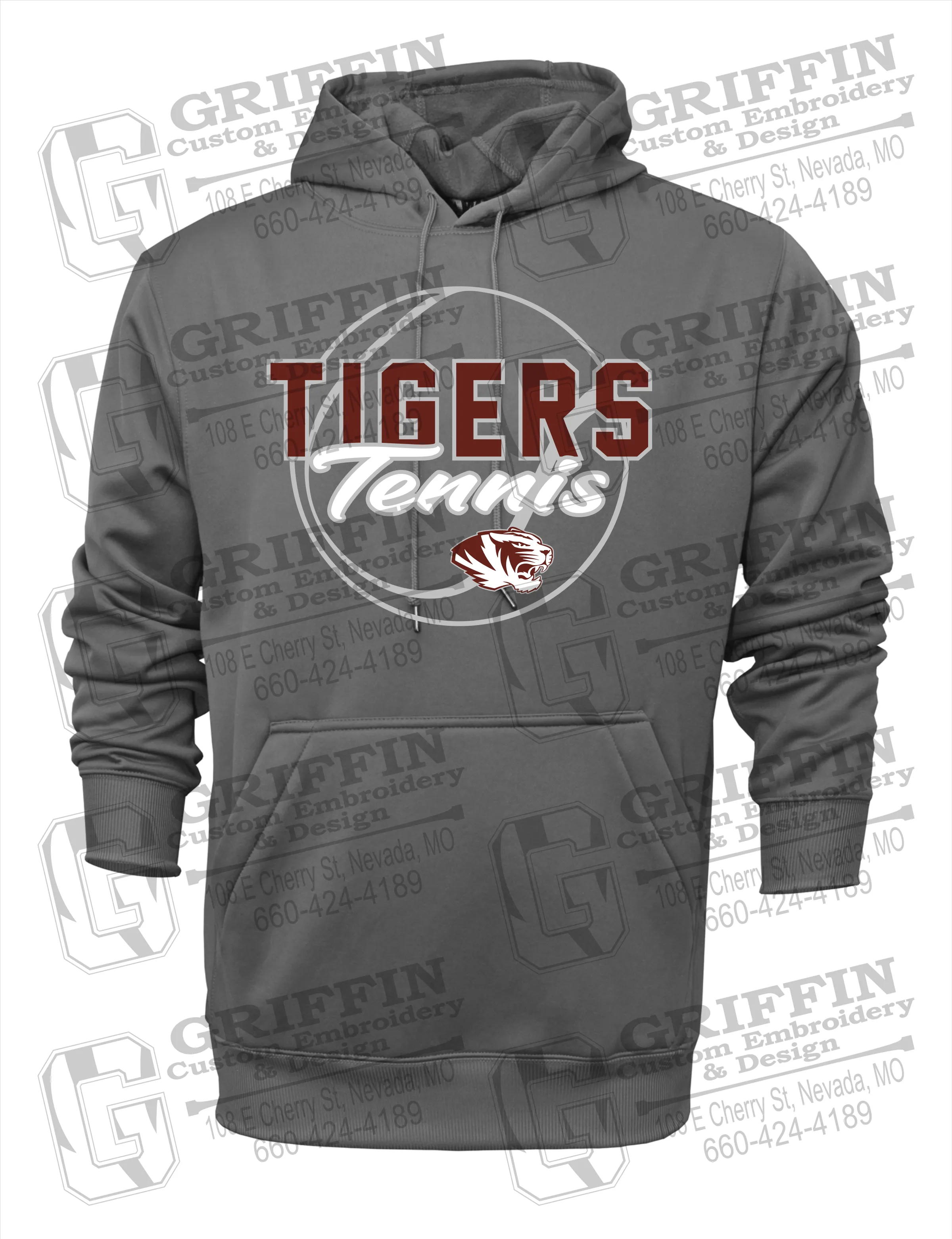 Performance Fleece Hoodie - Tennis - Nevada Tigers 23-X