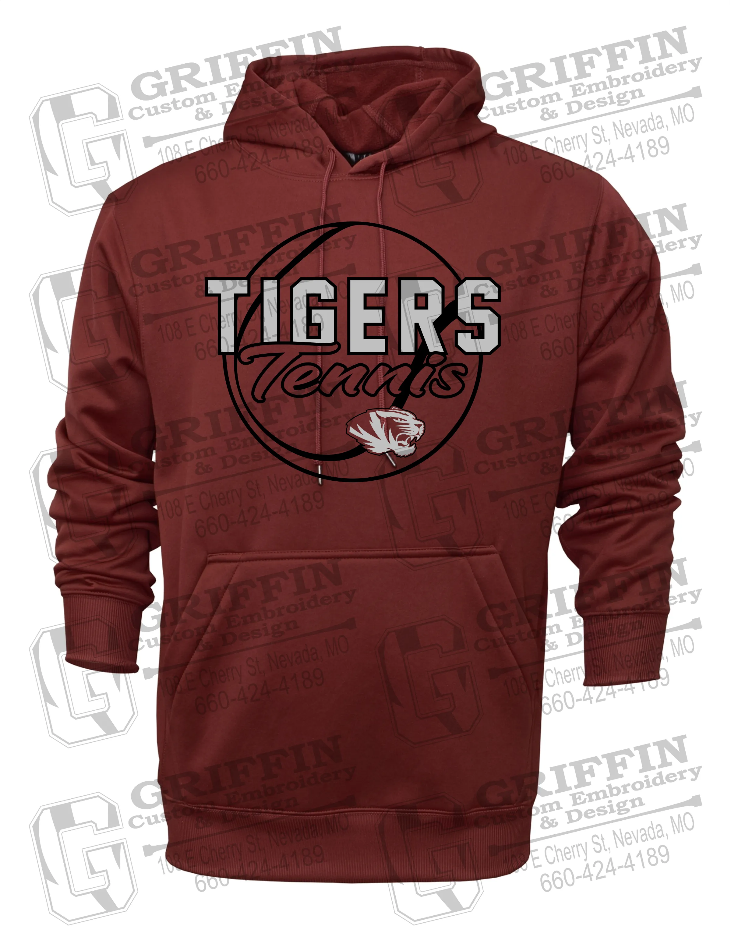 Performance Fleece Hoodie - Tennis - Nevada Tigers 23-X