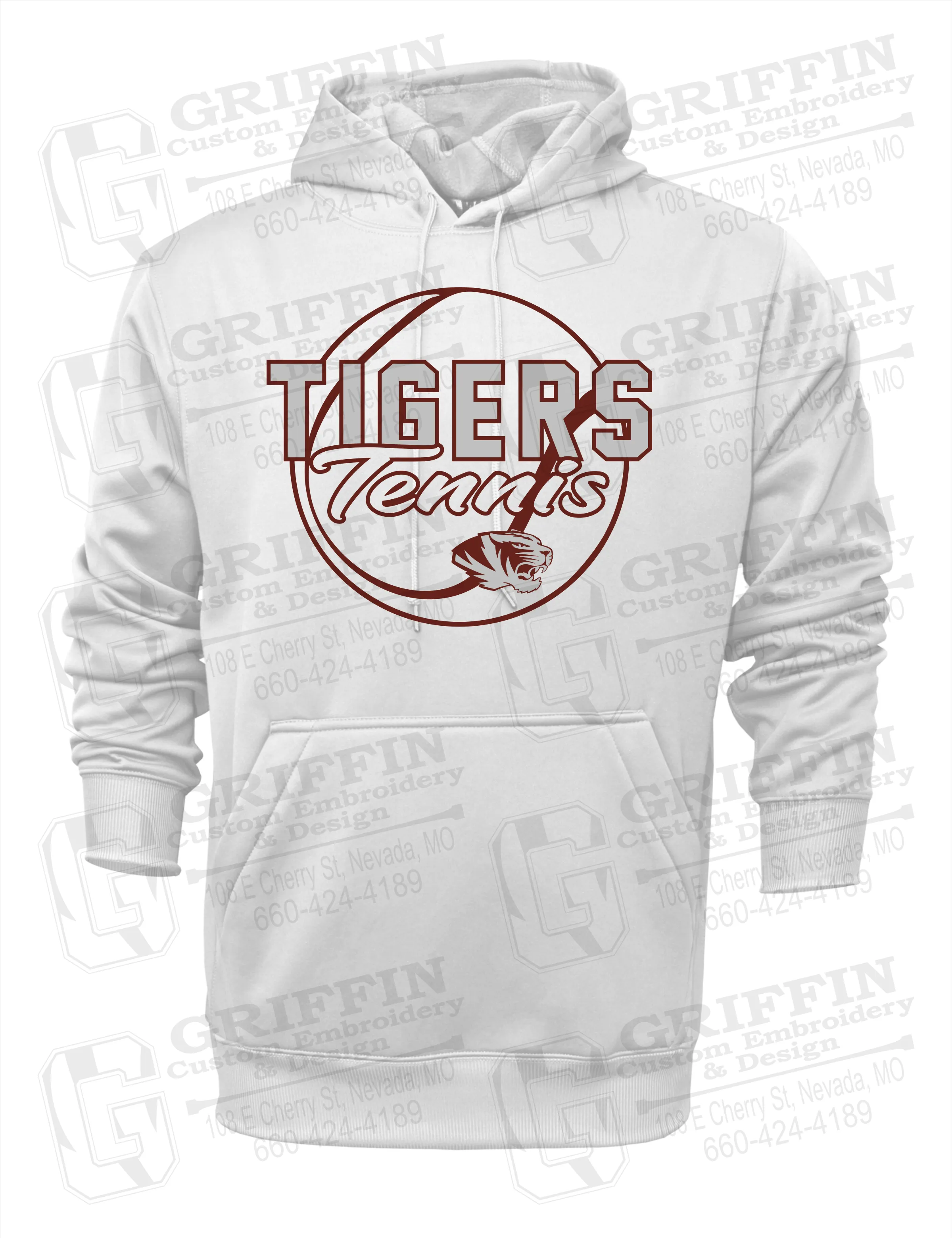 Performance Fleece Hoodie - Tennis - Nevada Tigers 23-X