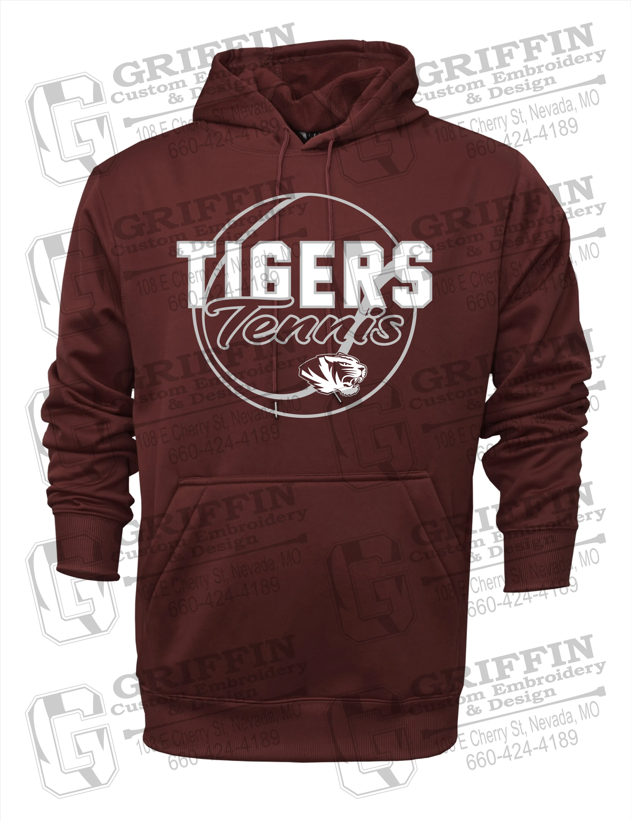 Performance Fleece Hoodie - Tennis - Nevada Tigers 23-X