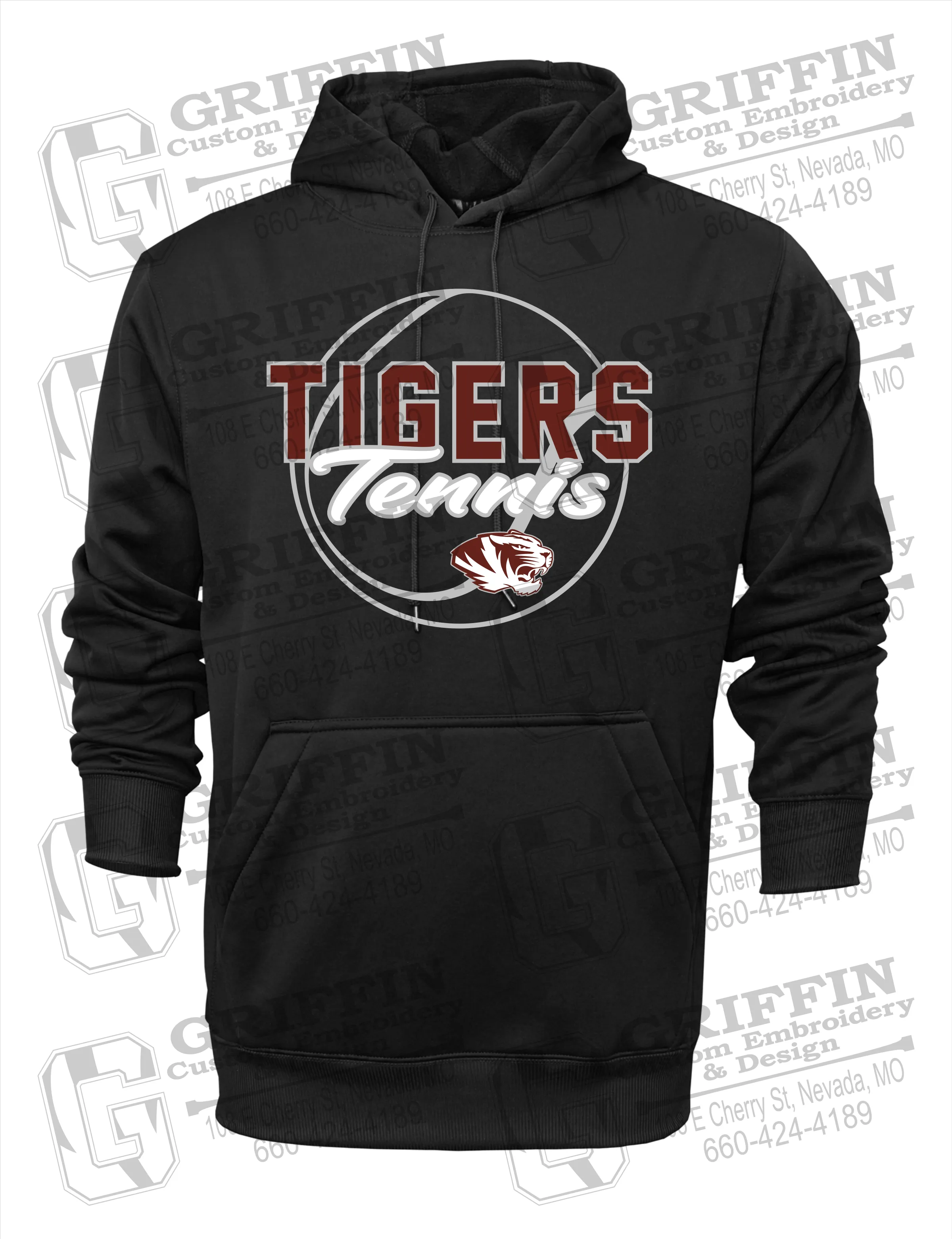 Performance Fleece Hoodie - Tennis - Nevada Tigers 23-X