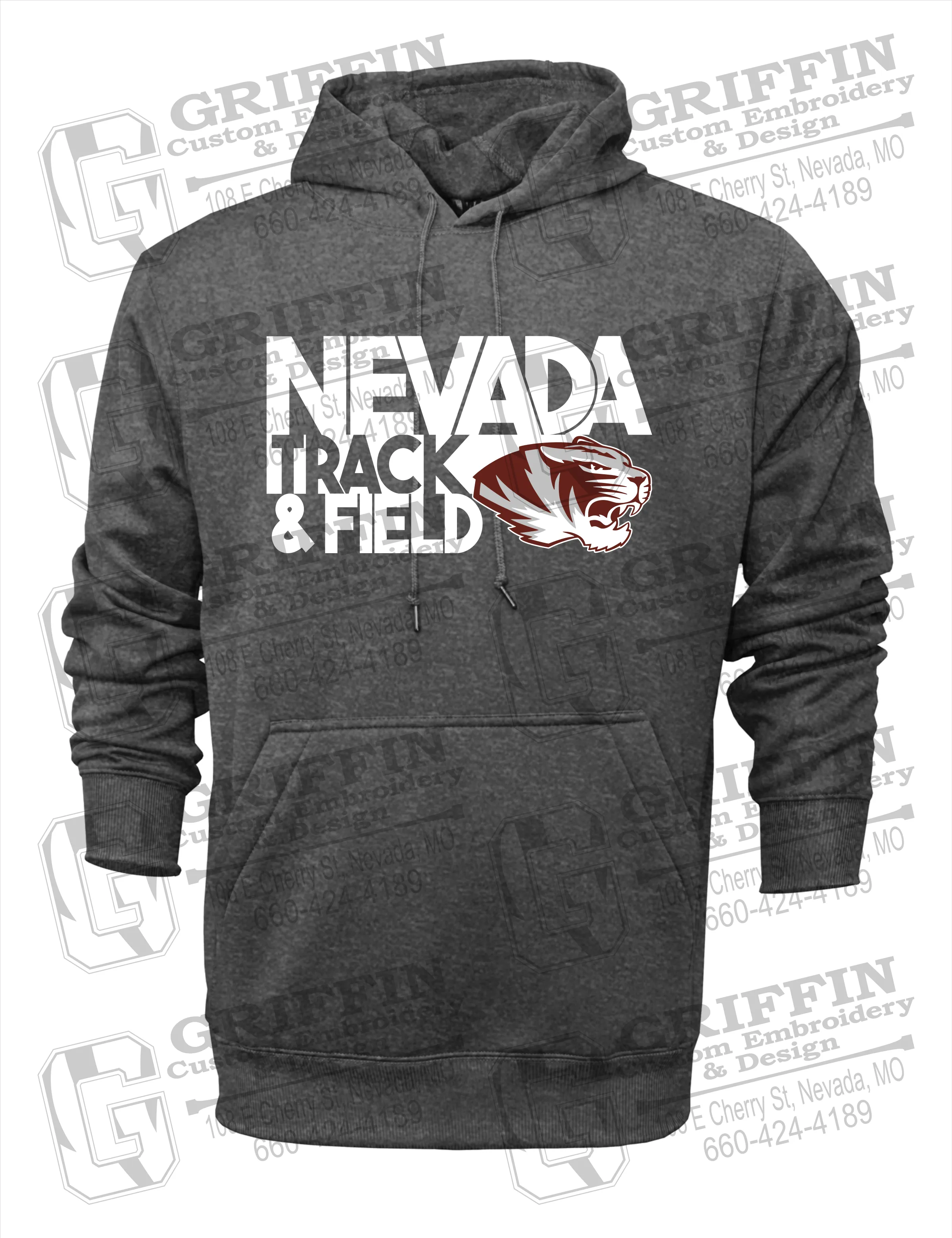Performance Fleece Hoodie - Track & Field - Nevada Tigers 24-Q