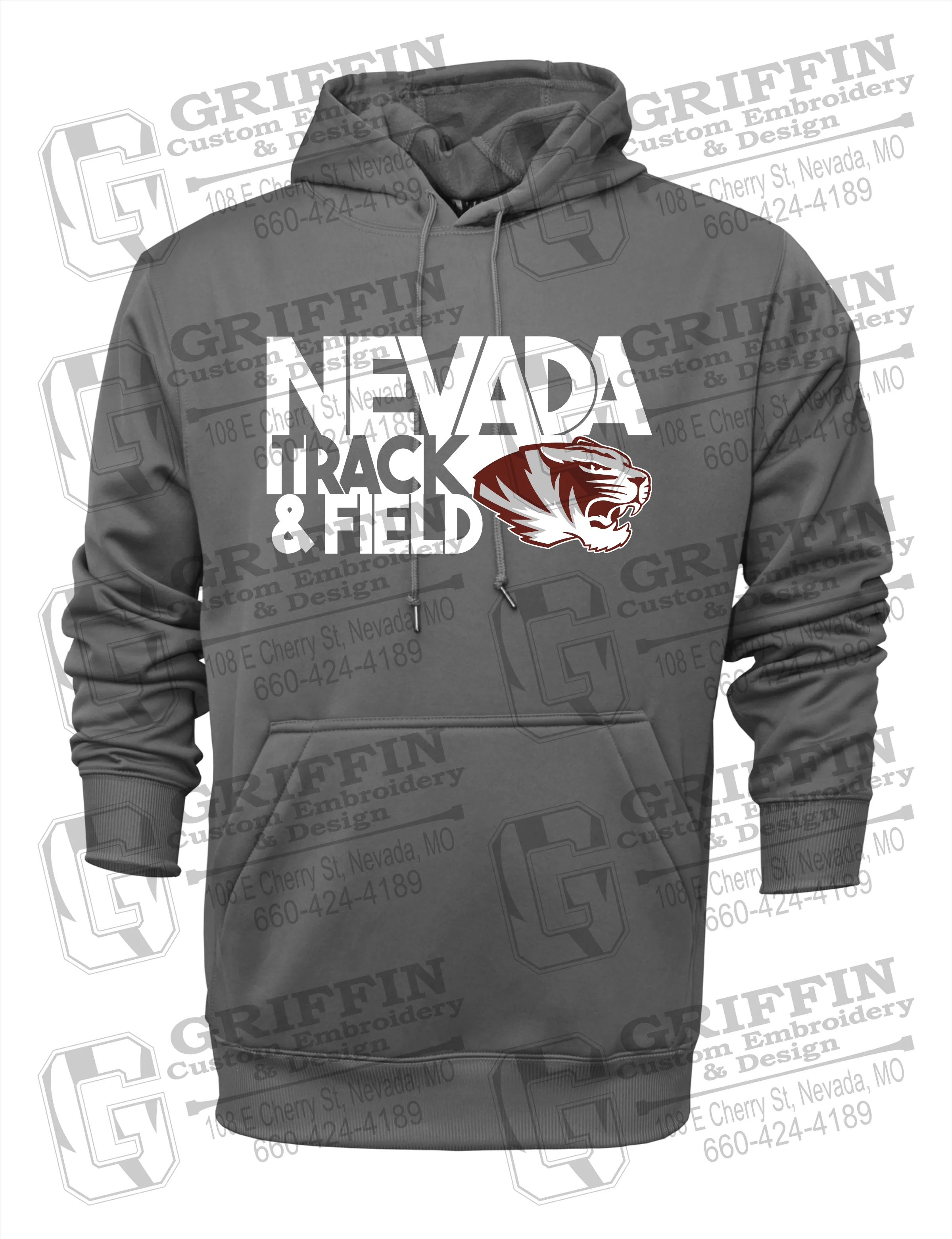 Performance Fleece Hoodie - Track & Field - Nevada Tigers 24-Q