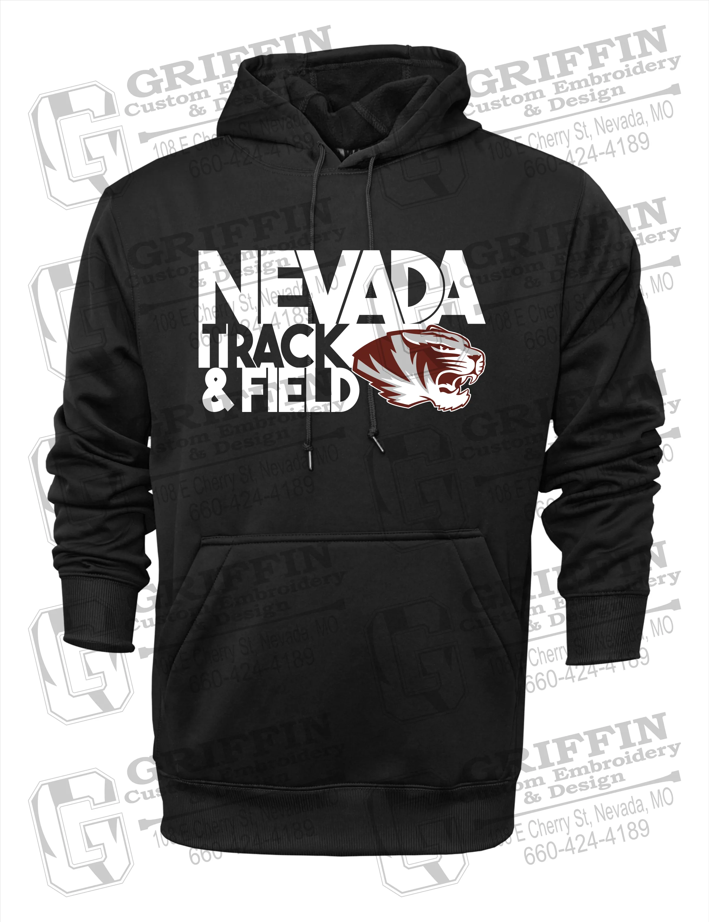 Performance Fleece Hoodie - Track & Field - Nevada Tigers 24-Q