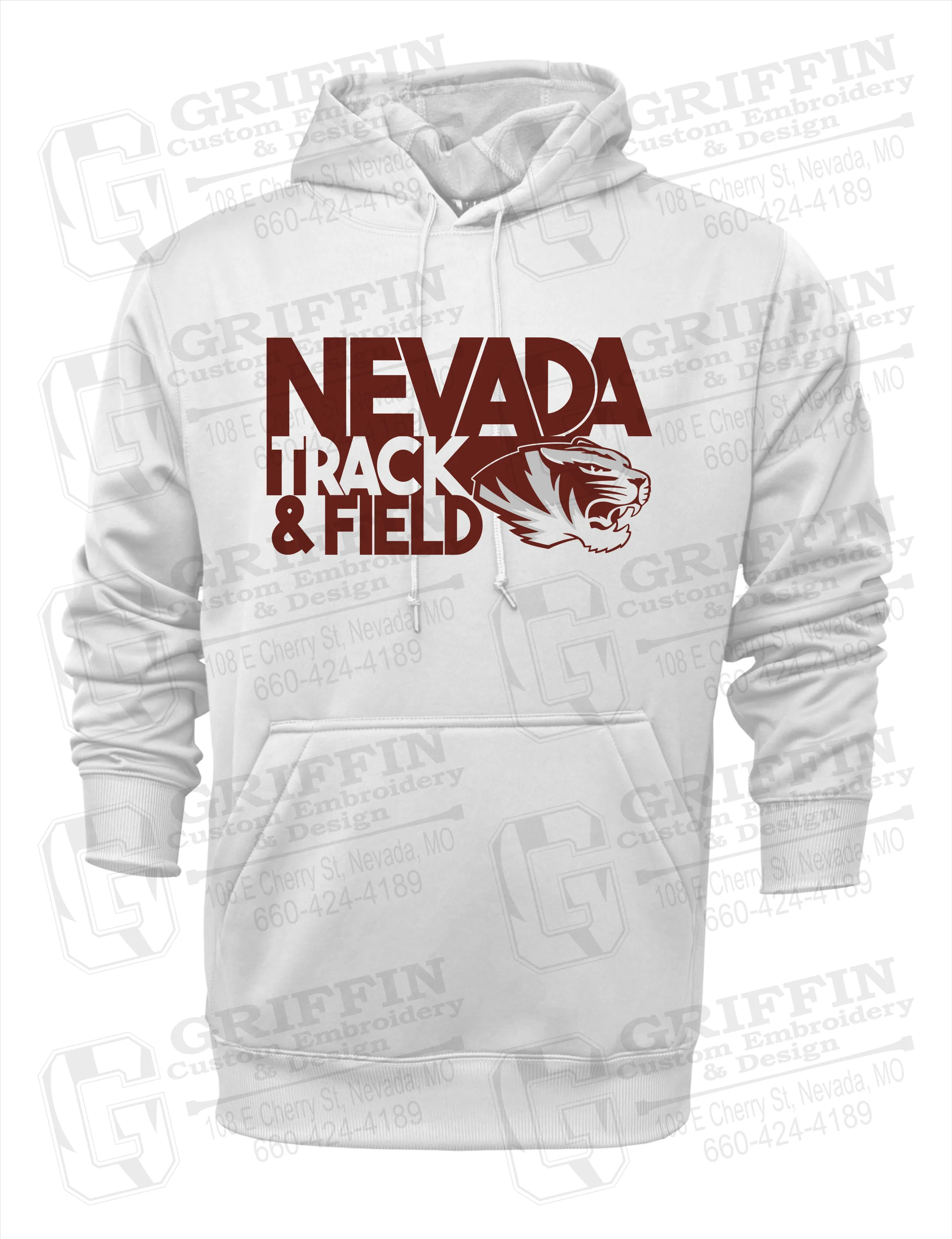 Performance Fleece Hoodie - Track & Field - Nevada Tigers 24-Q