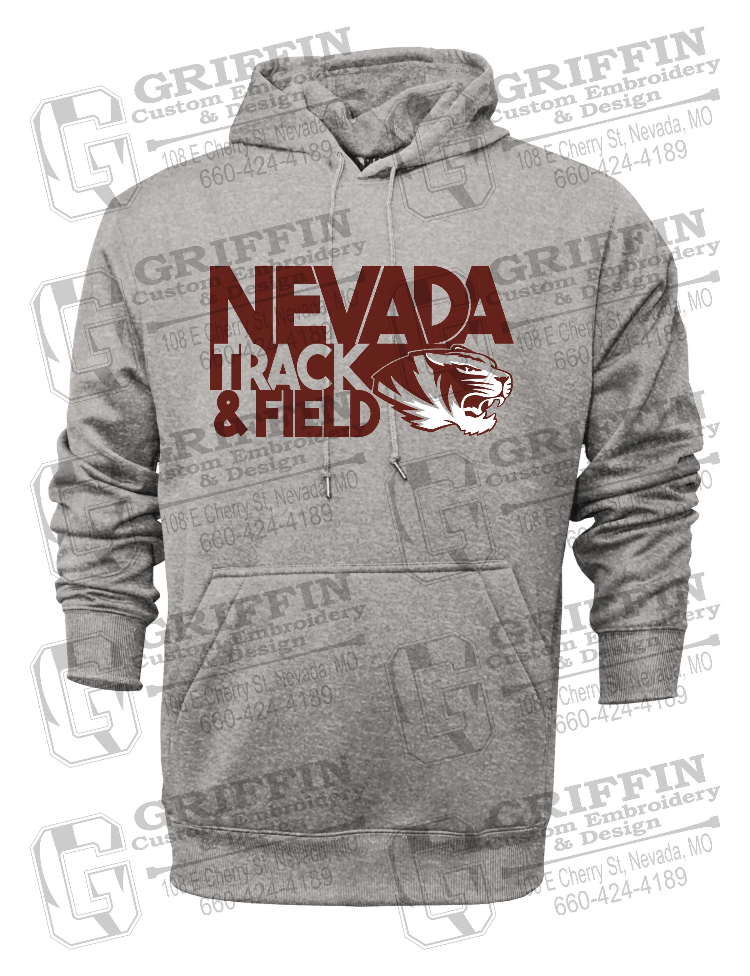 Performance Fleece Hoodie - Track & Field - Nevada Tigers 24-Q