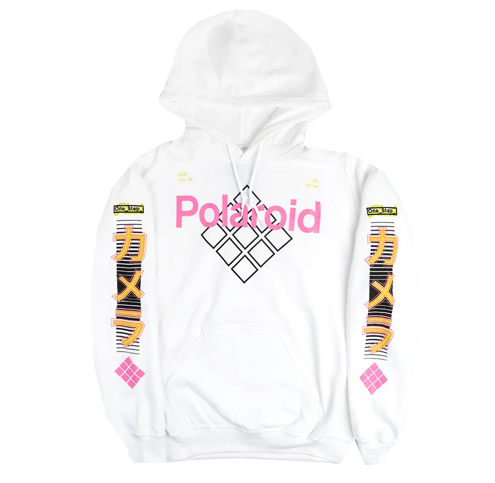 POLAROID LICENSED HOODIE WHITE - 4POL02240V2