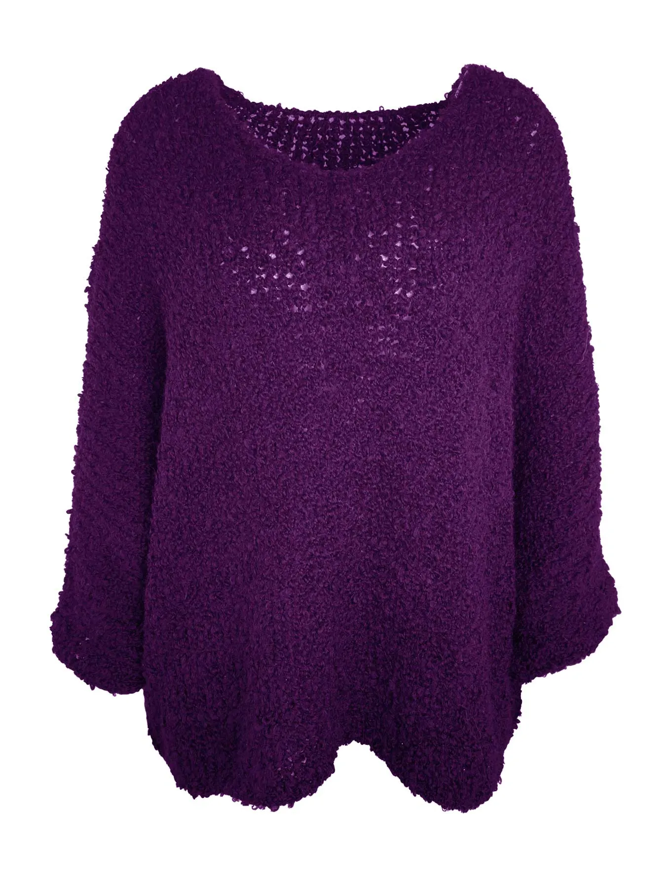 Pullover Curly purple