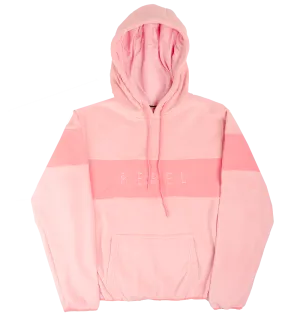 REBEL MINDS FLEECE HOODIE DUSTY PINK - 122-331