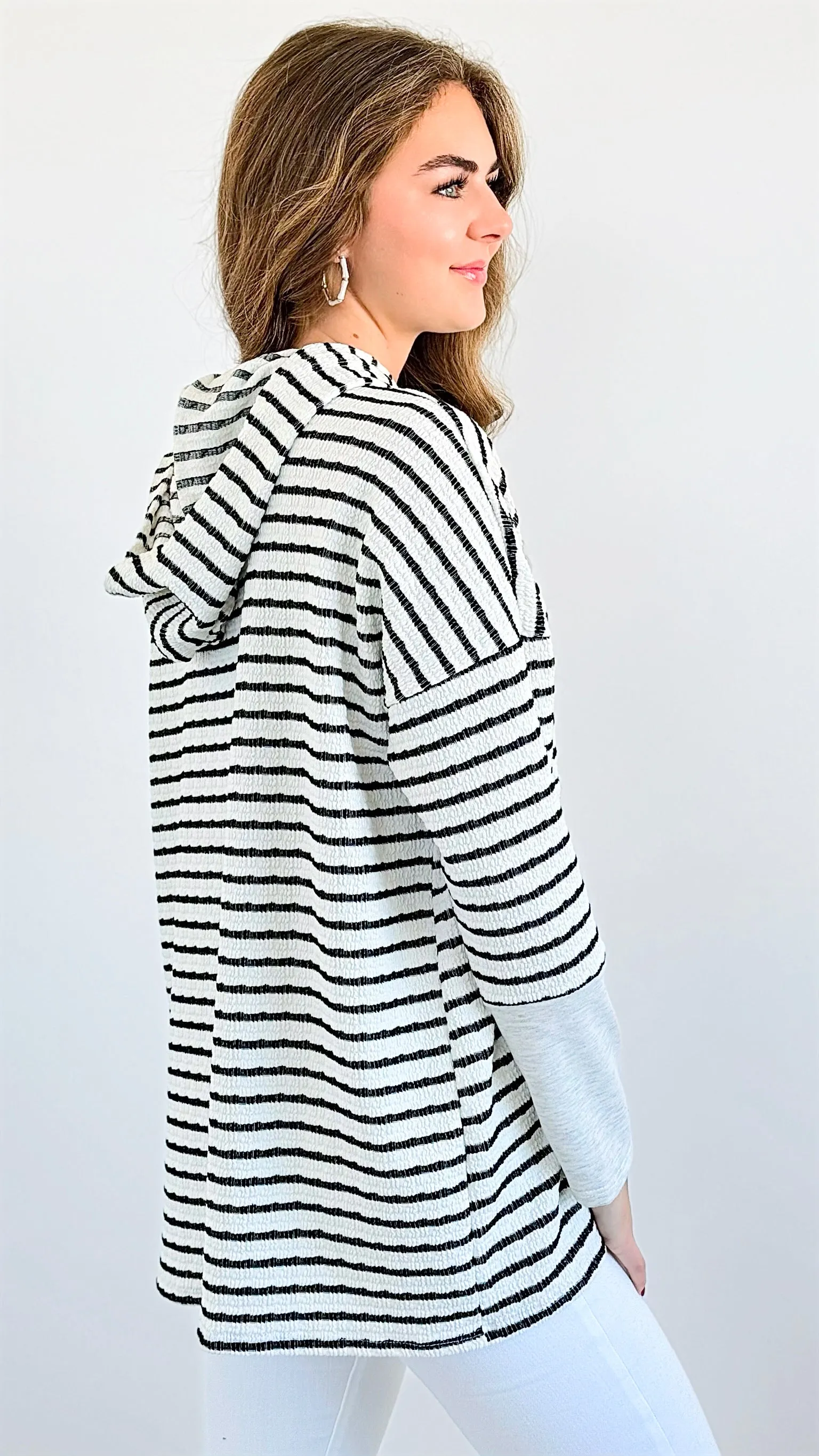 Striped Knit Pullover