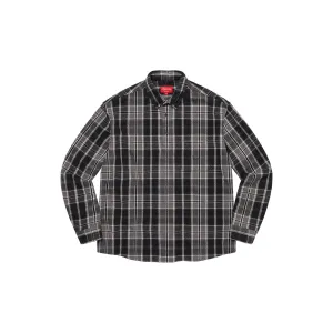 Supreme Pullover Plaid Flannel Shirt Black