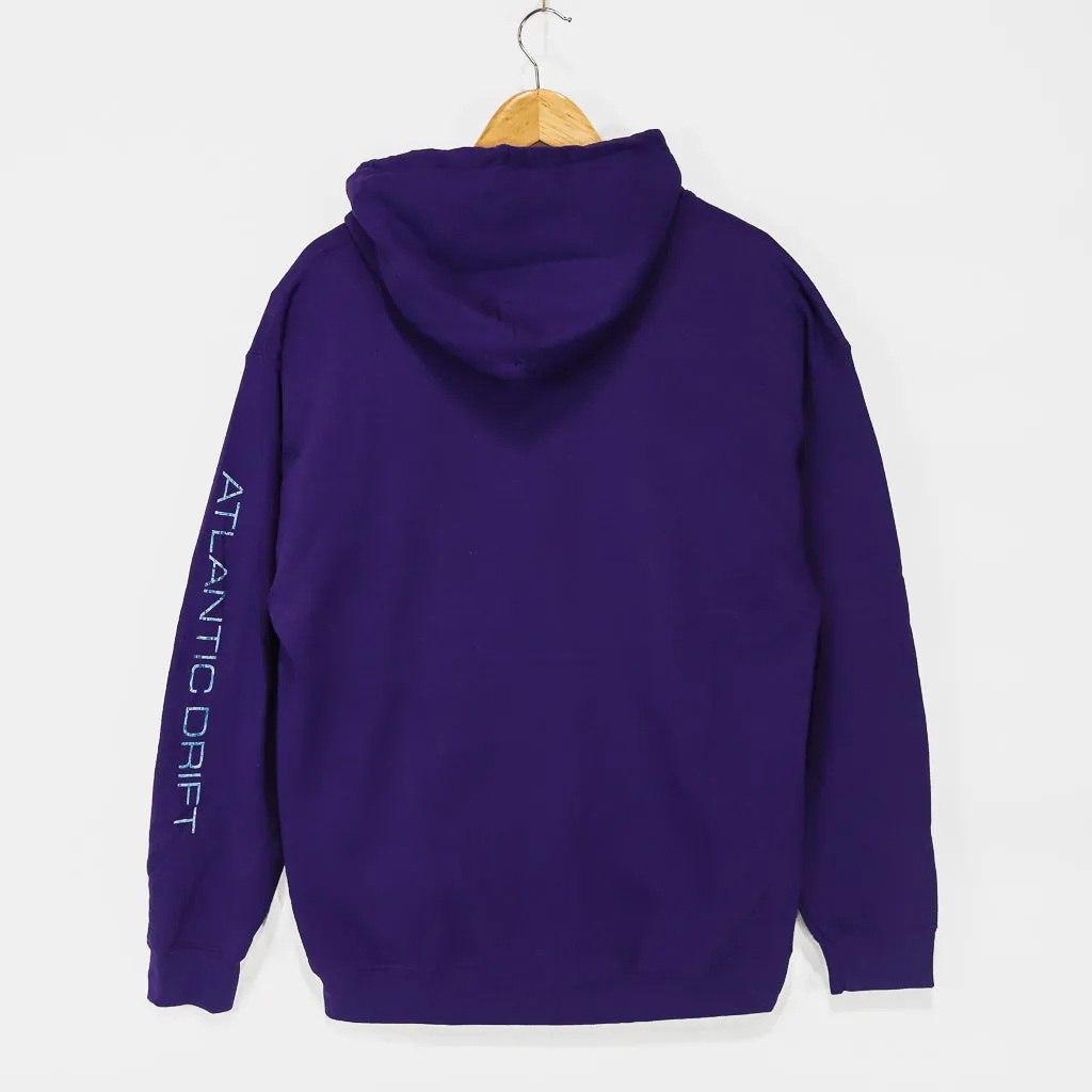 Thrasher Magazine - Atlantic Drift Pullover Hooded Sweatshirt - Purple