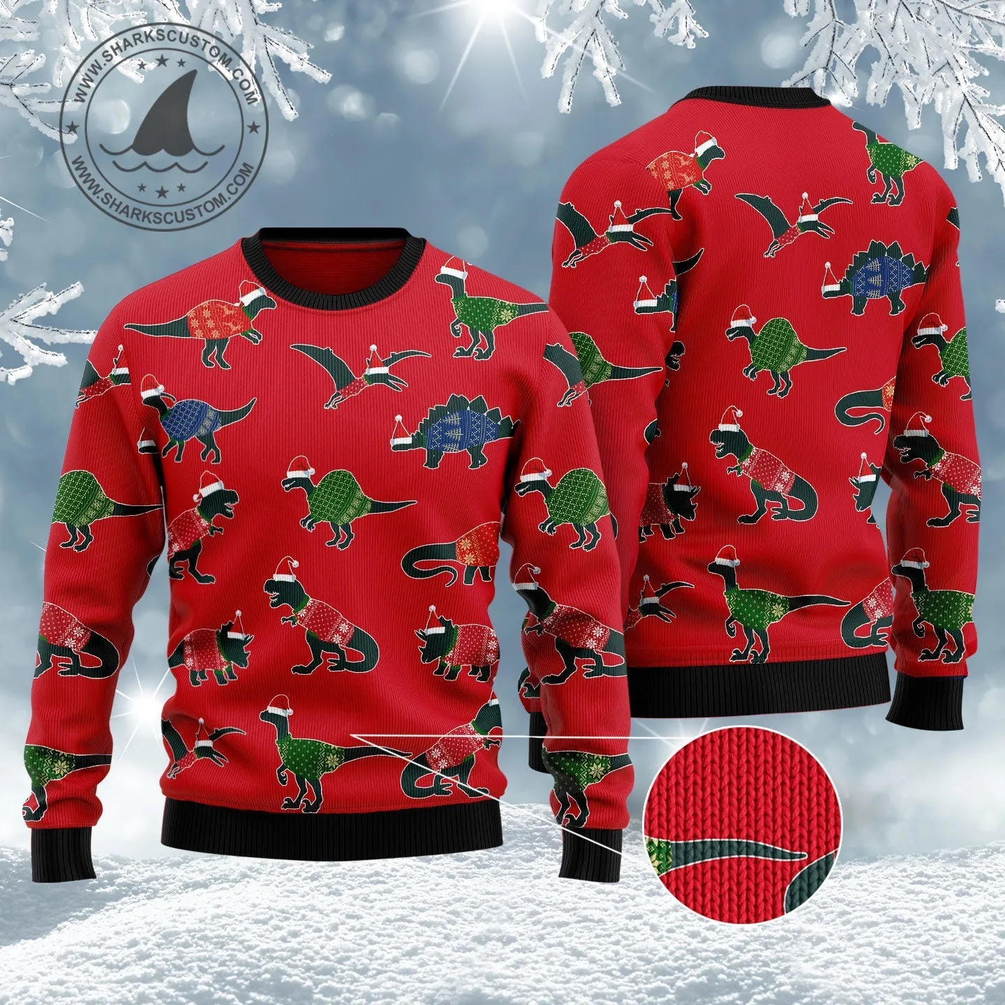 Ugly Christmas Sweater JulesRoche All-Over Print Jumper