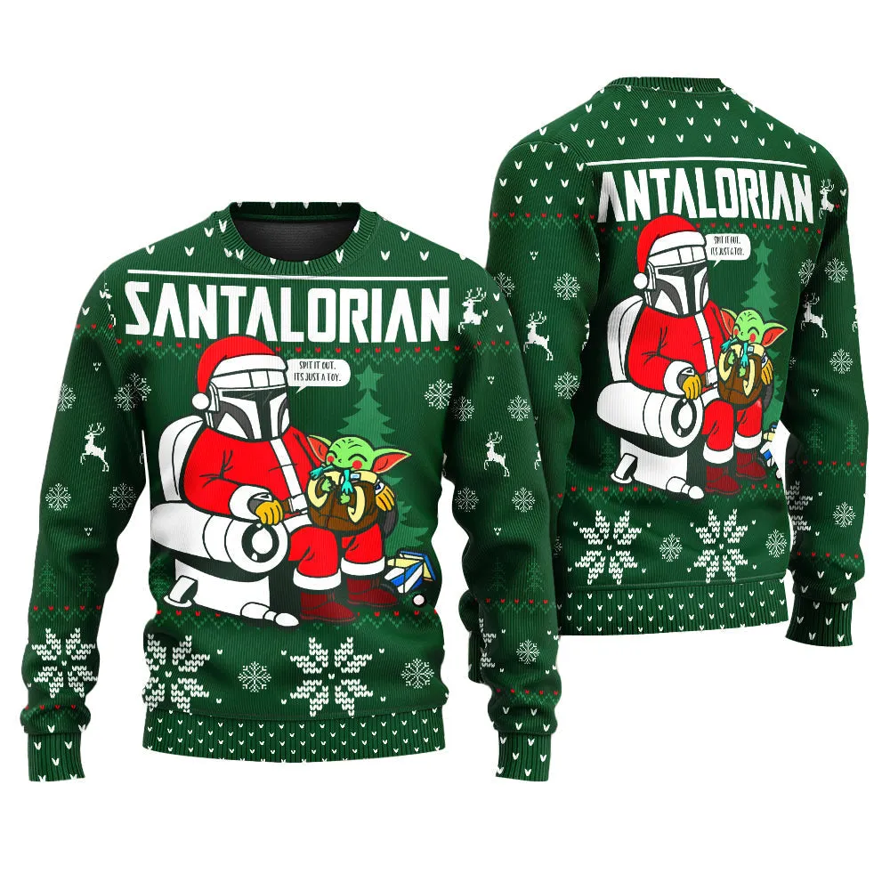 Ugly Christmas Sweater JulesRoche Funny Festive All-Over-Print Pullover
