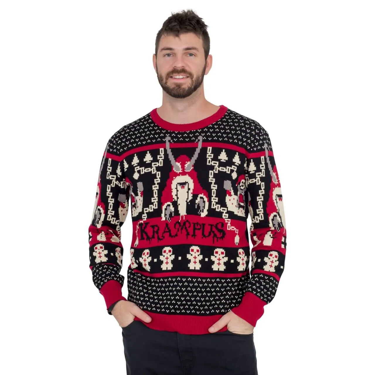 Ugly Christmas Sweater JulesRoche Funny Krampus Knit