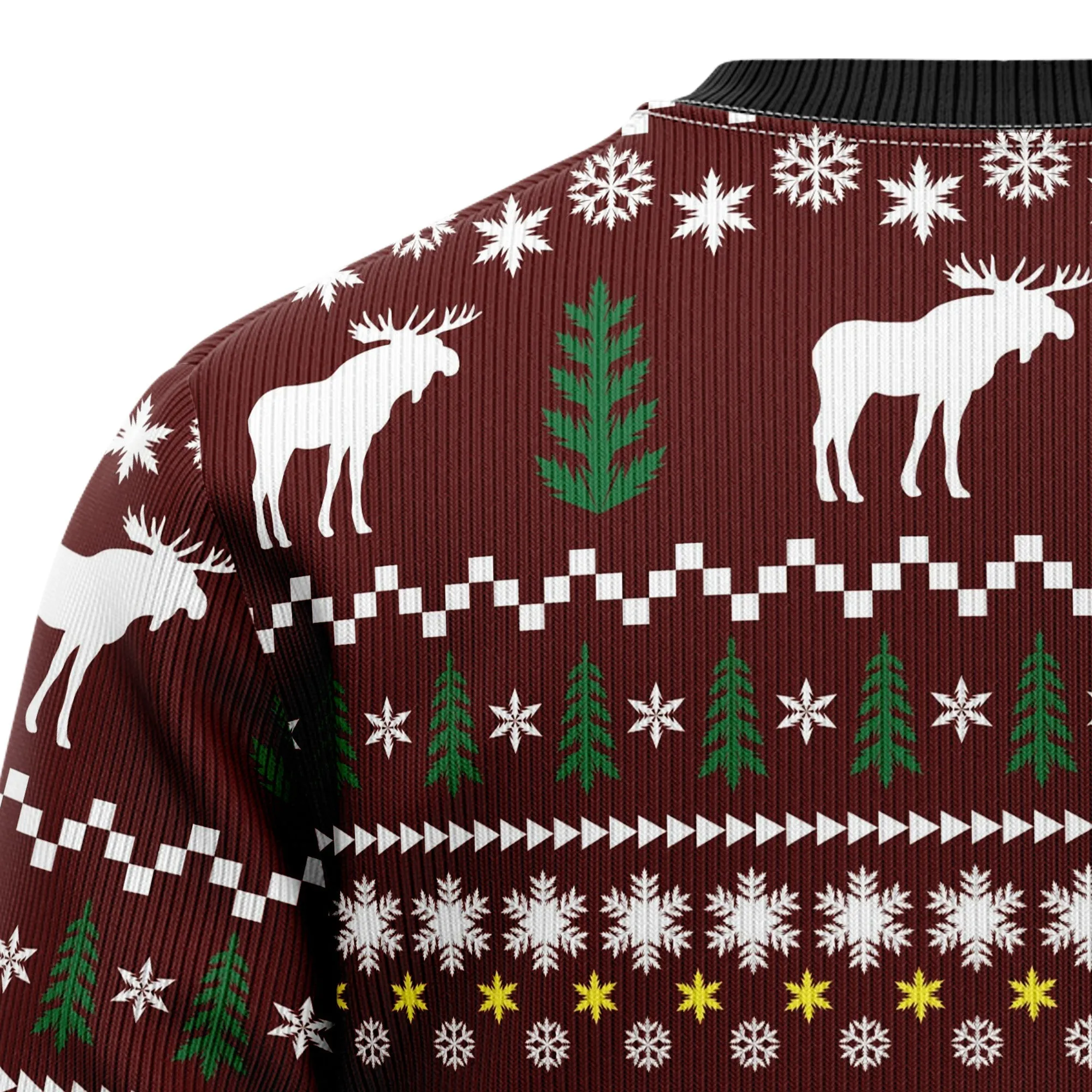 Ugly Christmas Sweater JulesRoche Warm All-Over-Print Pullover