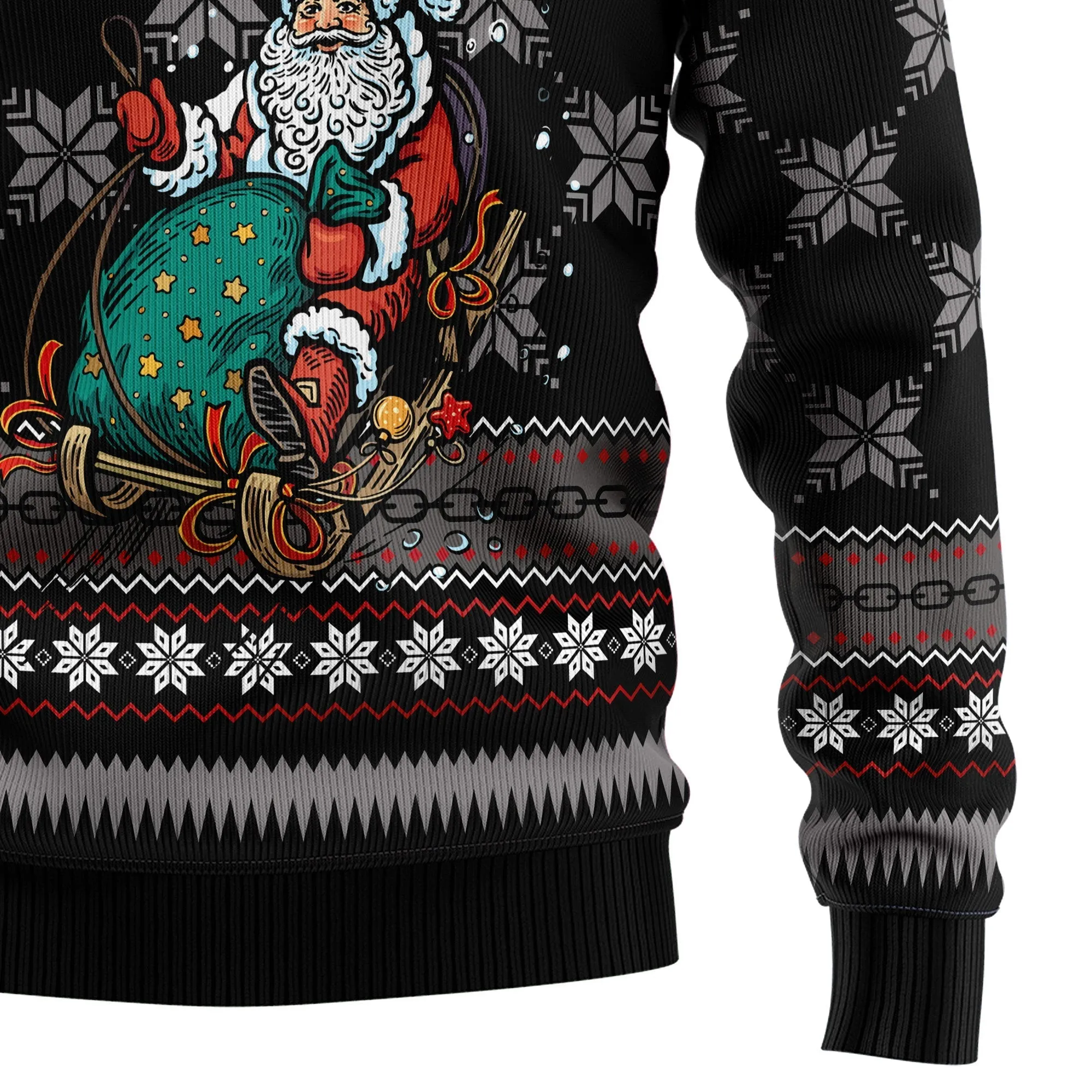 Ugly Cotton Sweater JulesRoche All-Over Print Holiday Style