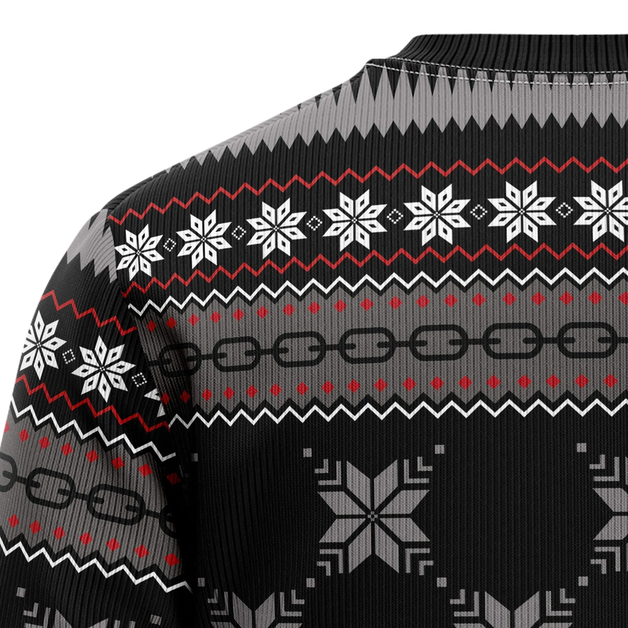 Ugly Cotton Sweater JulesRoche All-Over Print Holiday Style