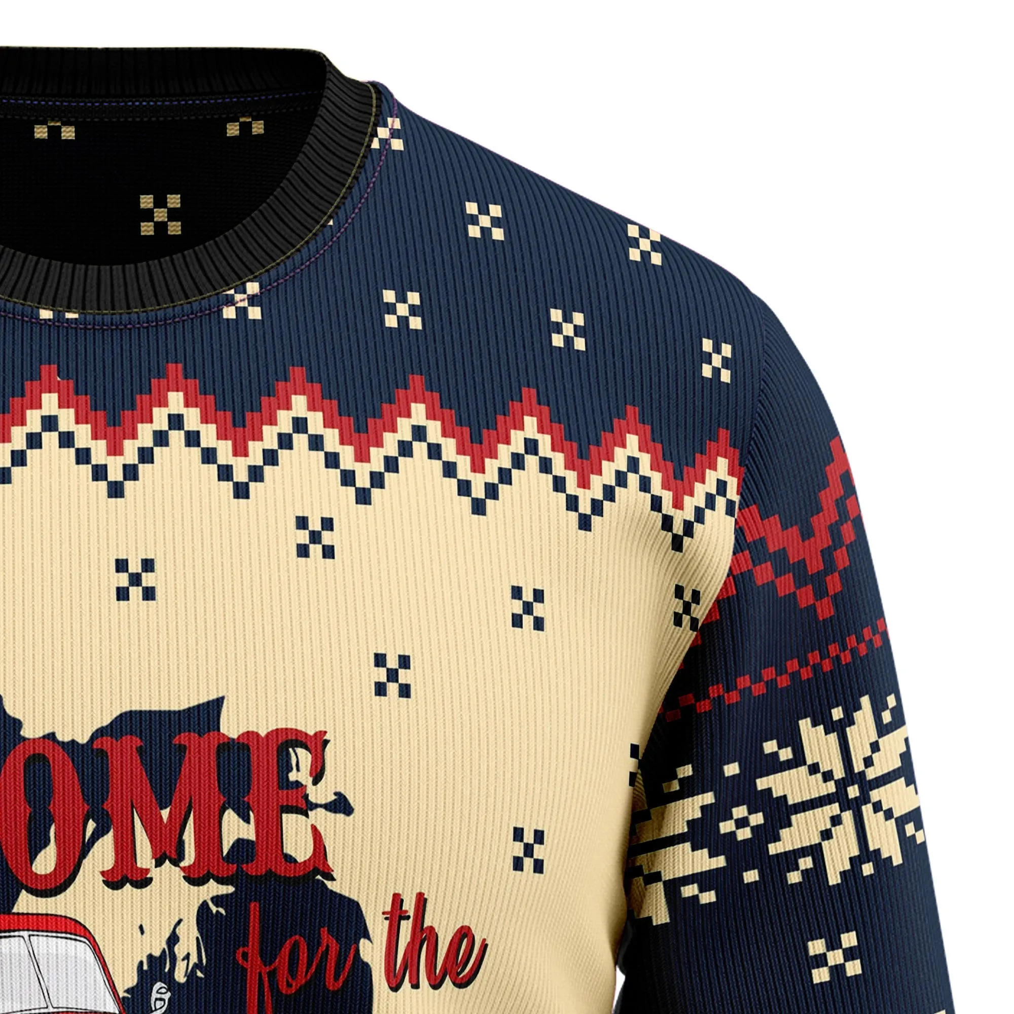 Ugly Sweater JulesRoche All-over Print Acrylic Cotton Mix
