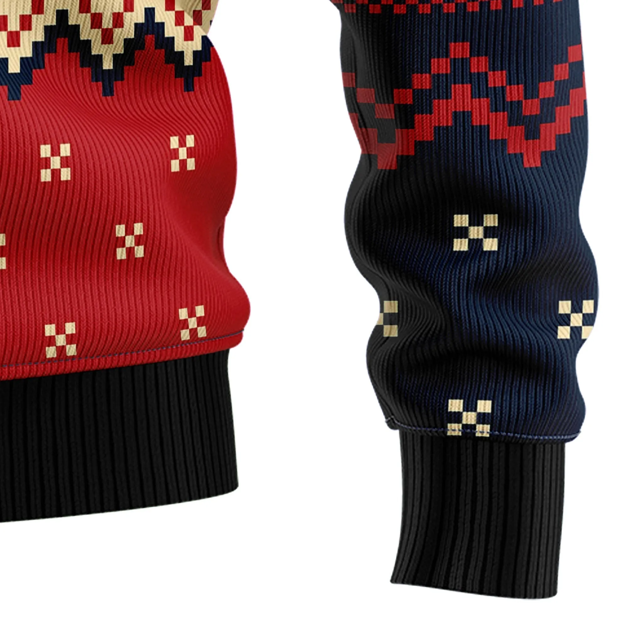Ugly Sweater JulesRoche All-over Print Acrylic Cotton Mix