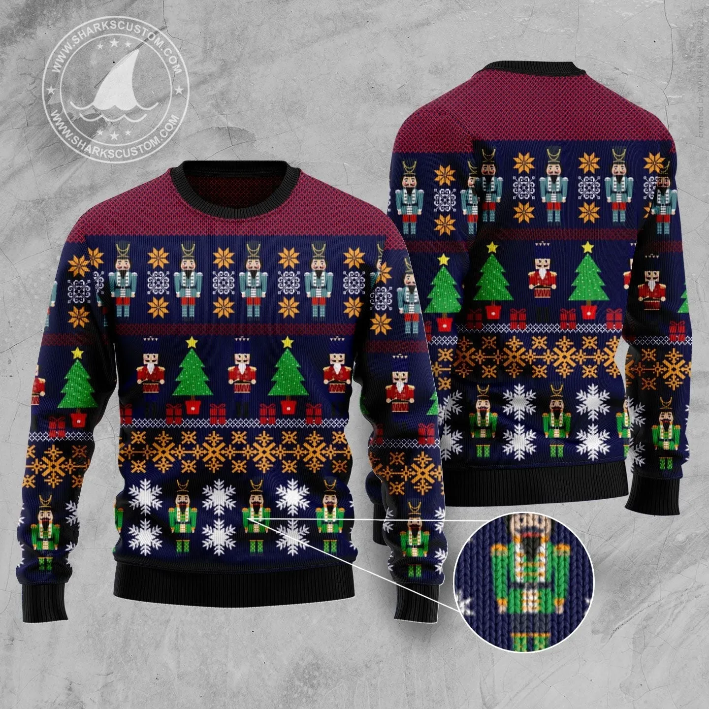 Ugly Sweater JulesRoche All-Over-Print Funny Holiday Wear