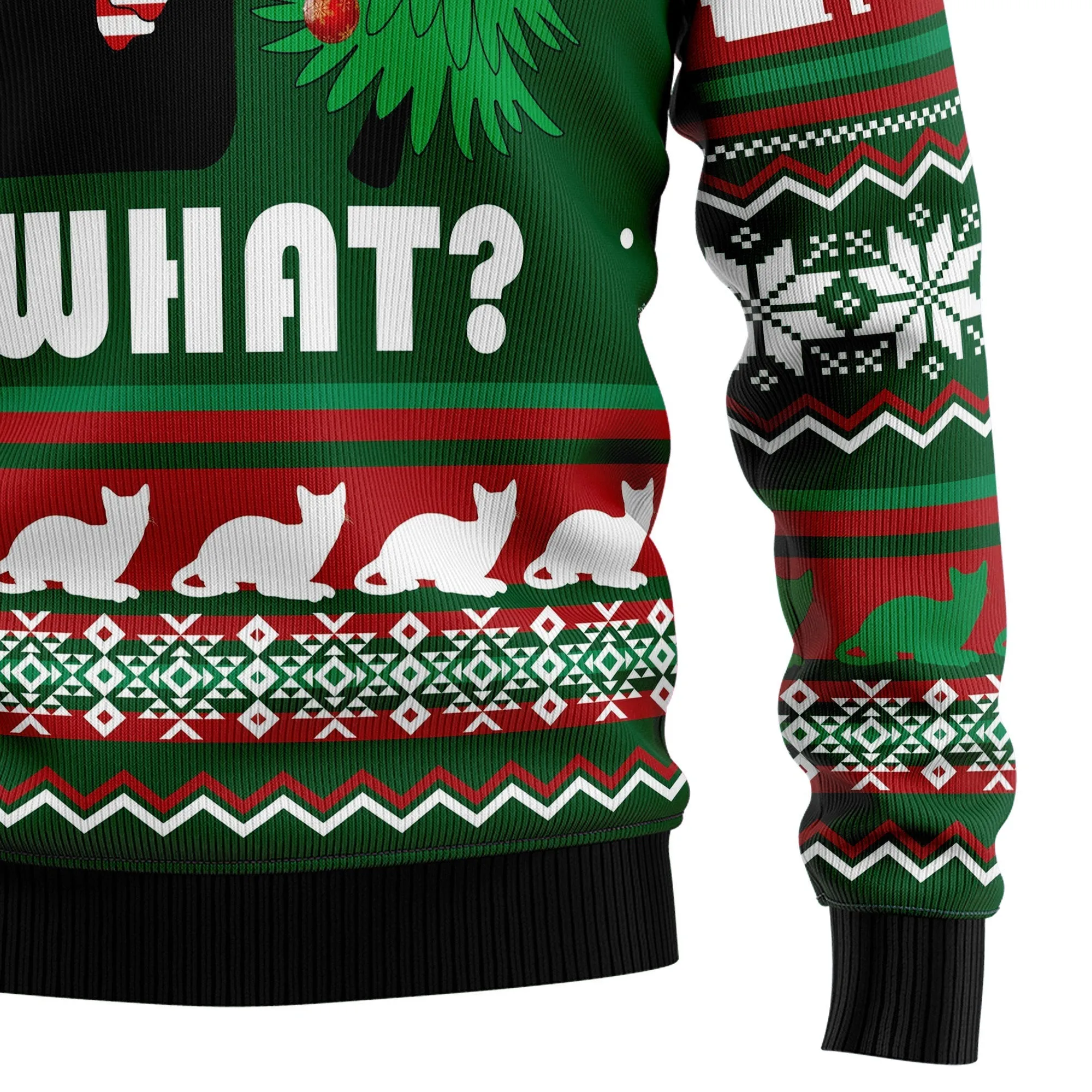 Ugly Sweater JulesRoche Cotton Blend All-Over Print