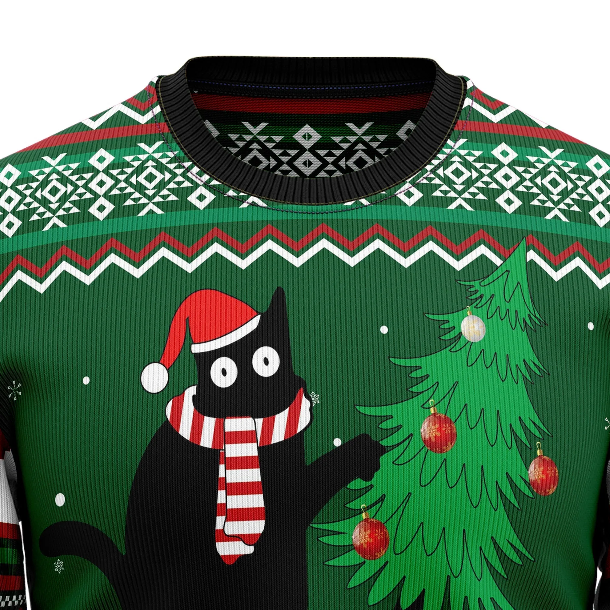 Ugly Sweater JulesRoche Cotton Blend All-Over Print