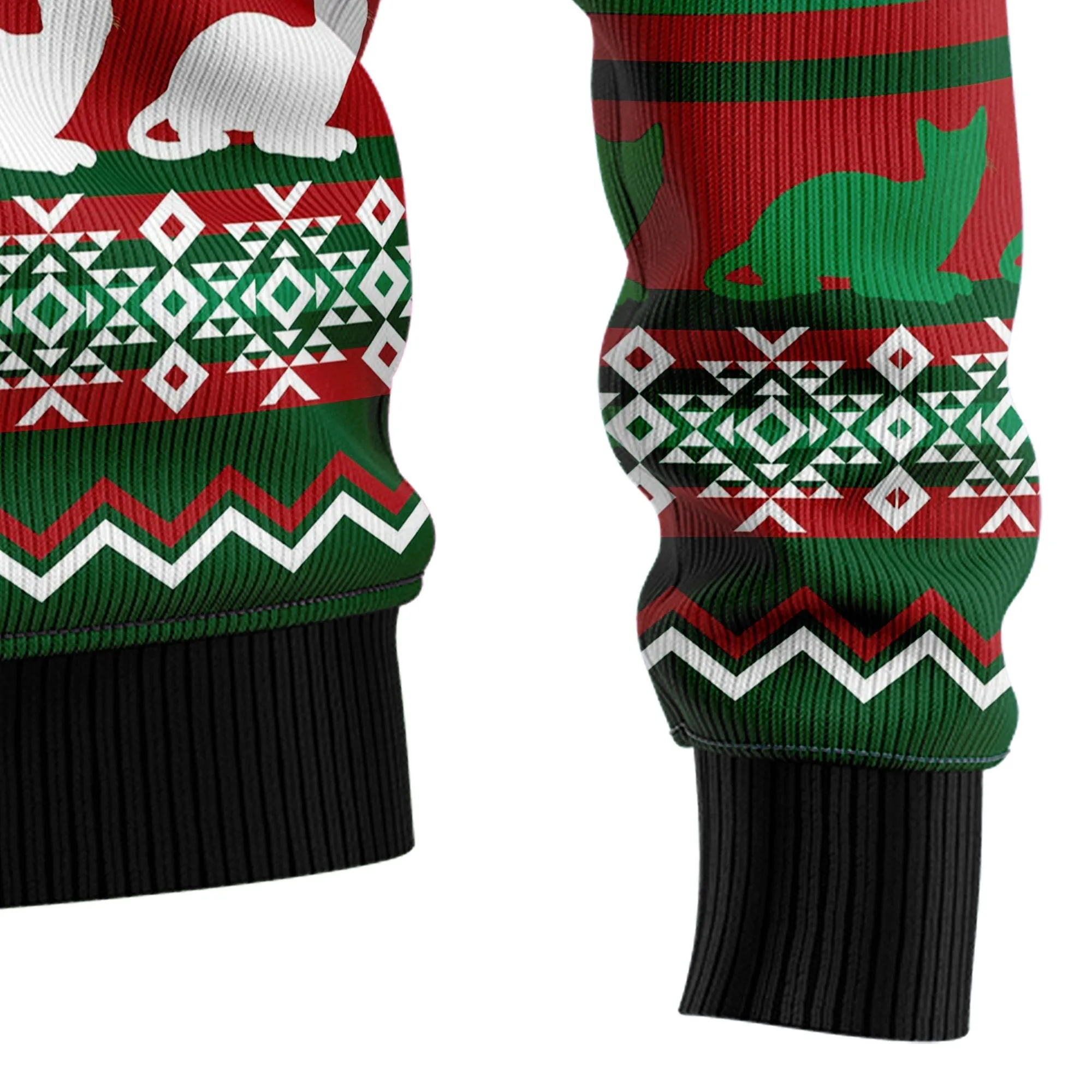 Ugly Sweater JulesRoche Cotton Blend All-Over Print