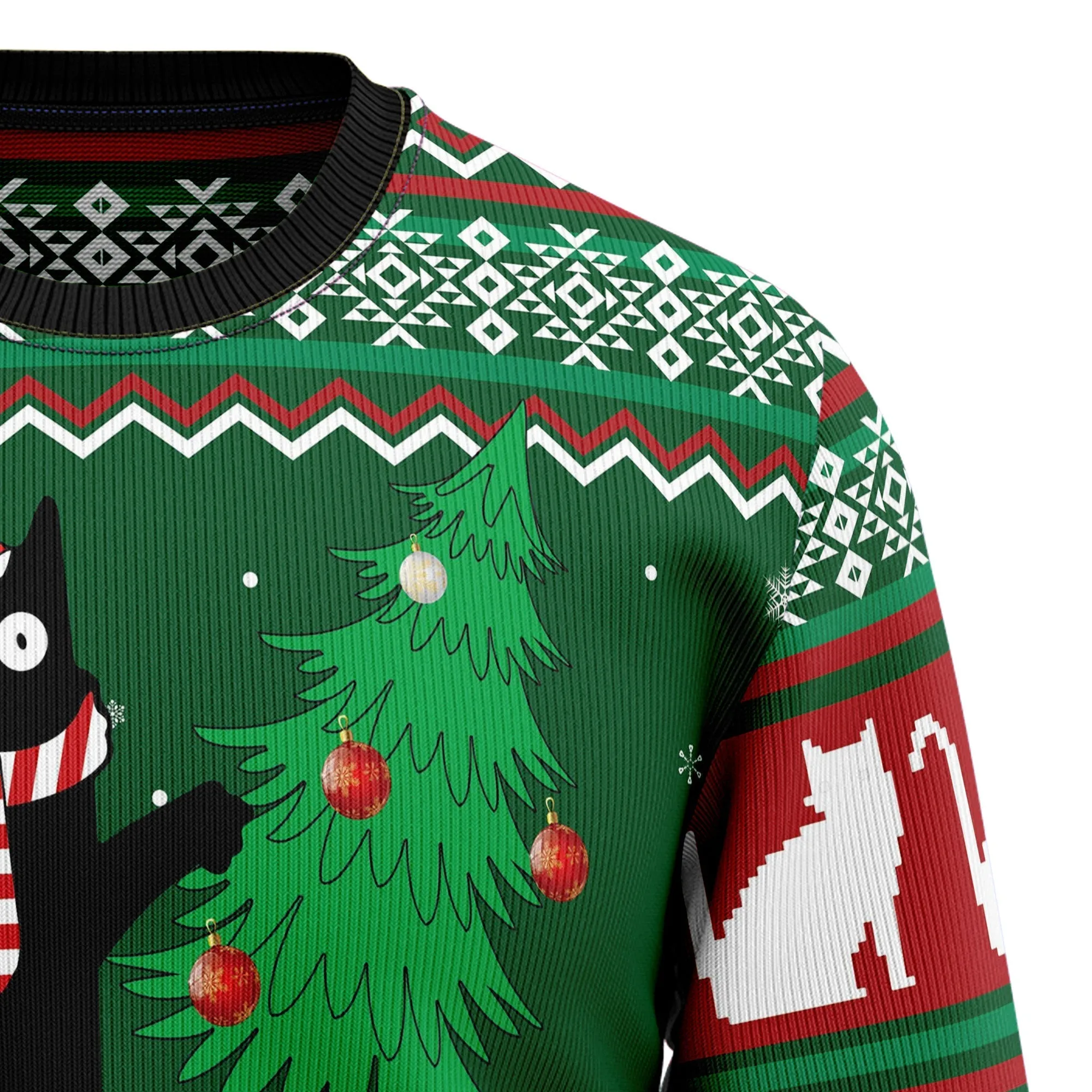 Ugly Sweater JulesRoche Cotton Blend All-Over Print