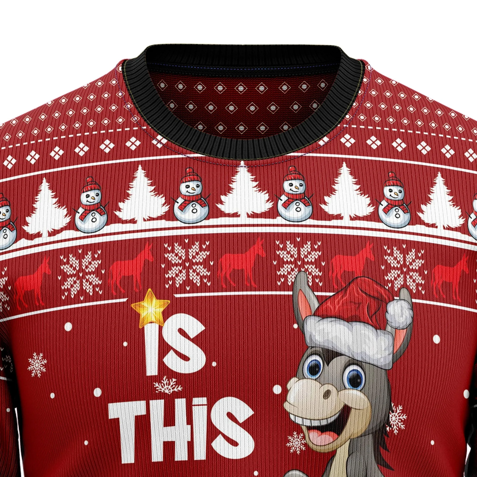 Ugly Sweater JulesRoche Warm All-Over-Print Holiday Gift