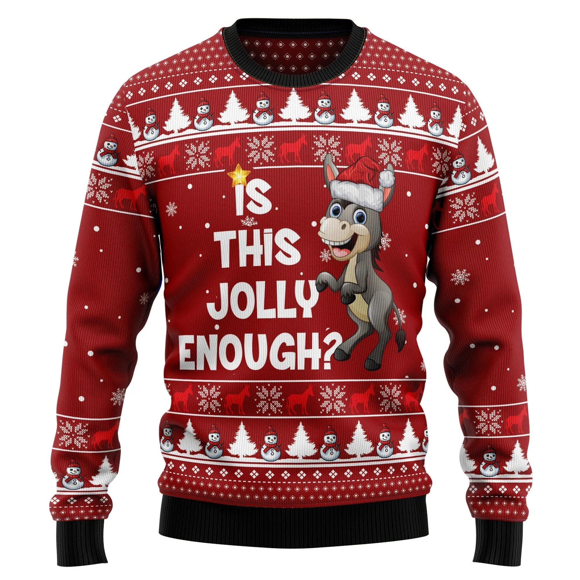 Ugly Sweater JulesRoche Warm All-Over-Print Holiday Gift