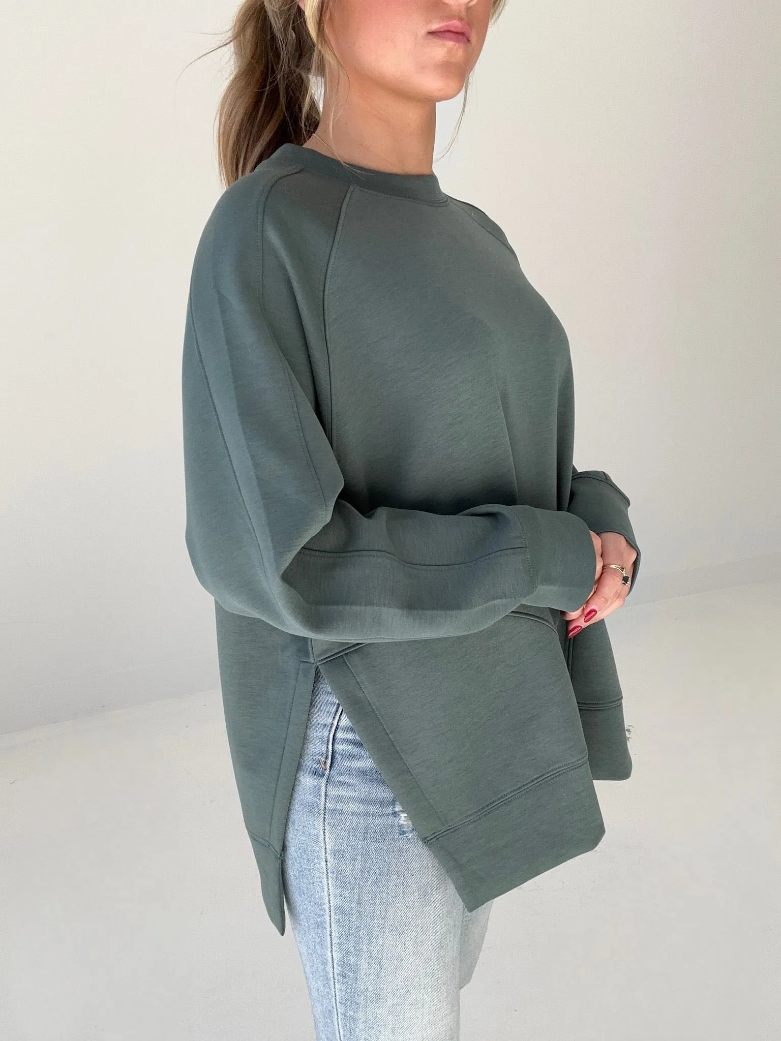 Unwind Scuba Pullover - Dk Green